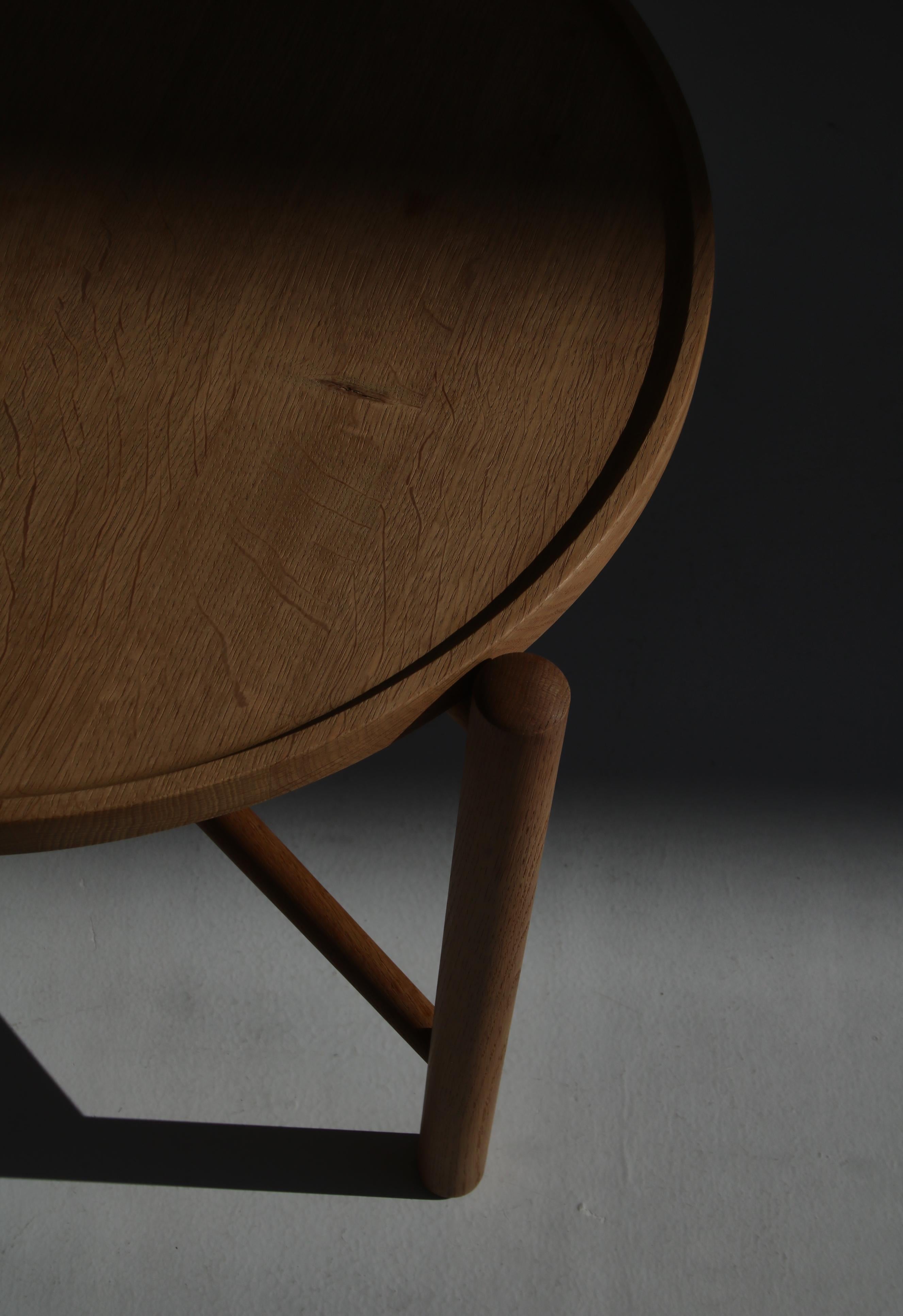 Hans J. Wegner Tray Folding Table in Solid Oak by Andreas Tuck, Denmark, 1950s 2
