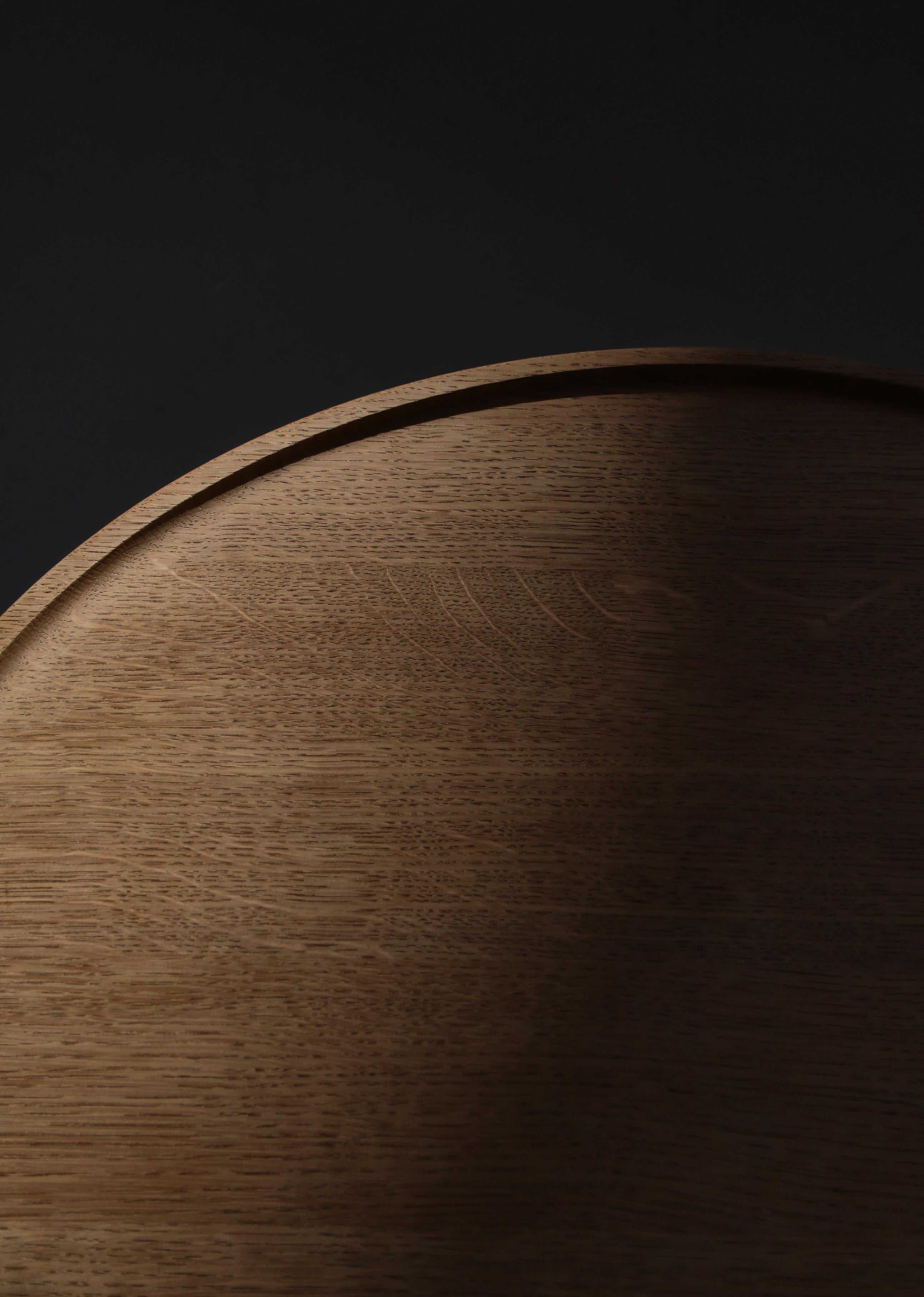 Danish Hans J. Wegner Tray Folding Table in Solid Oak by Andreas Tuck, Denmark, 1950s