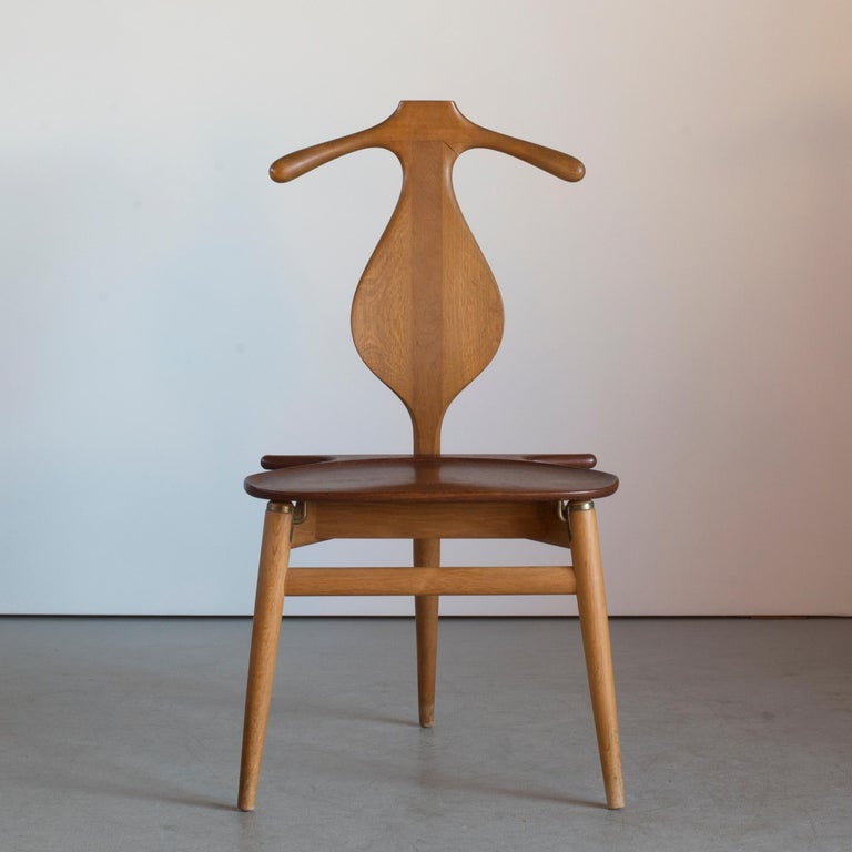 Oiled Hans J. Wegner 'Valet' Chair for Johannes Hansen