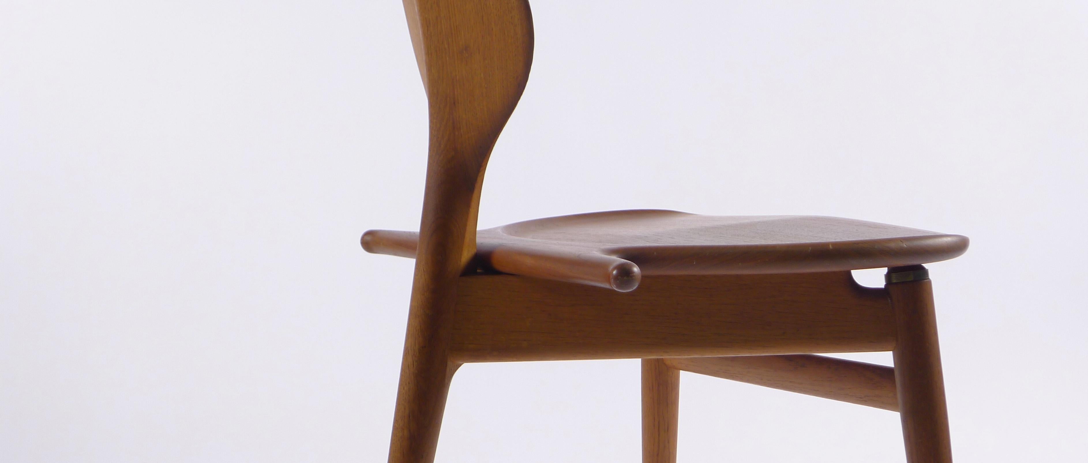 Hans J Wegner, Valet Chair, Model JH540 in Teak and Oak, Designed 1953, Stamped For Sale 3