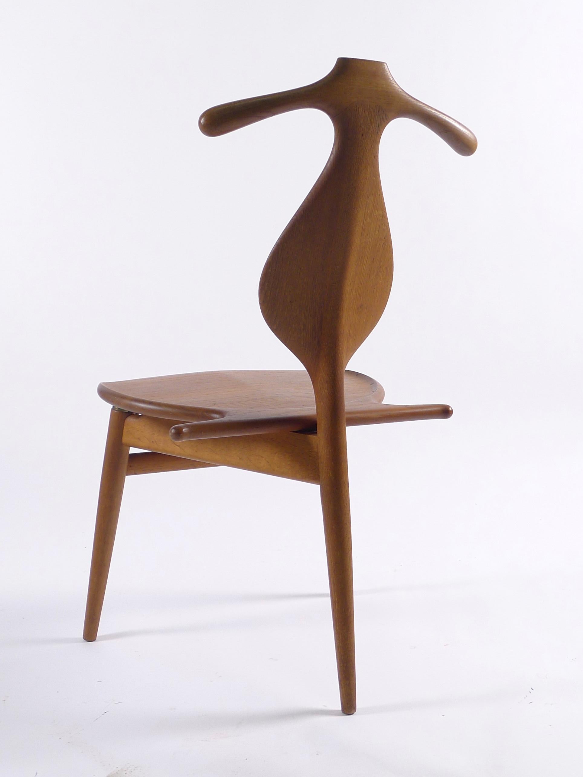 Mid-Century Modern Hans J Wegner, Valet Chair, Model JH540 in Teak and Oak, Designed 1953, Stamped For Sale