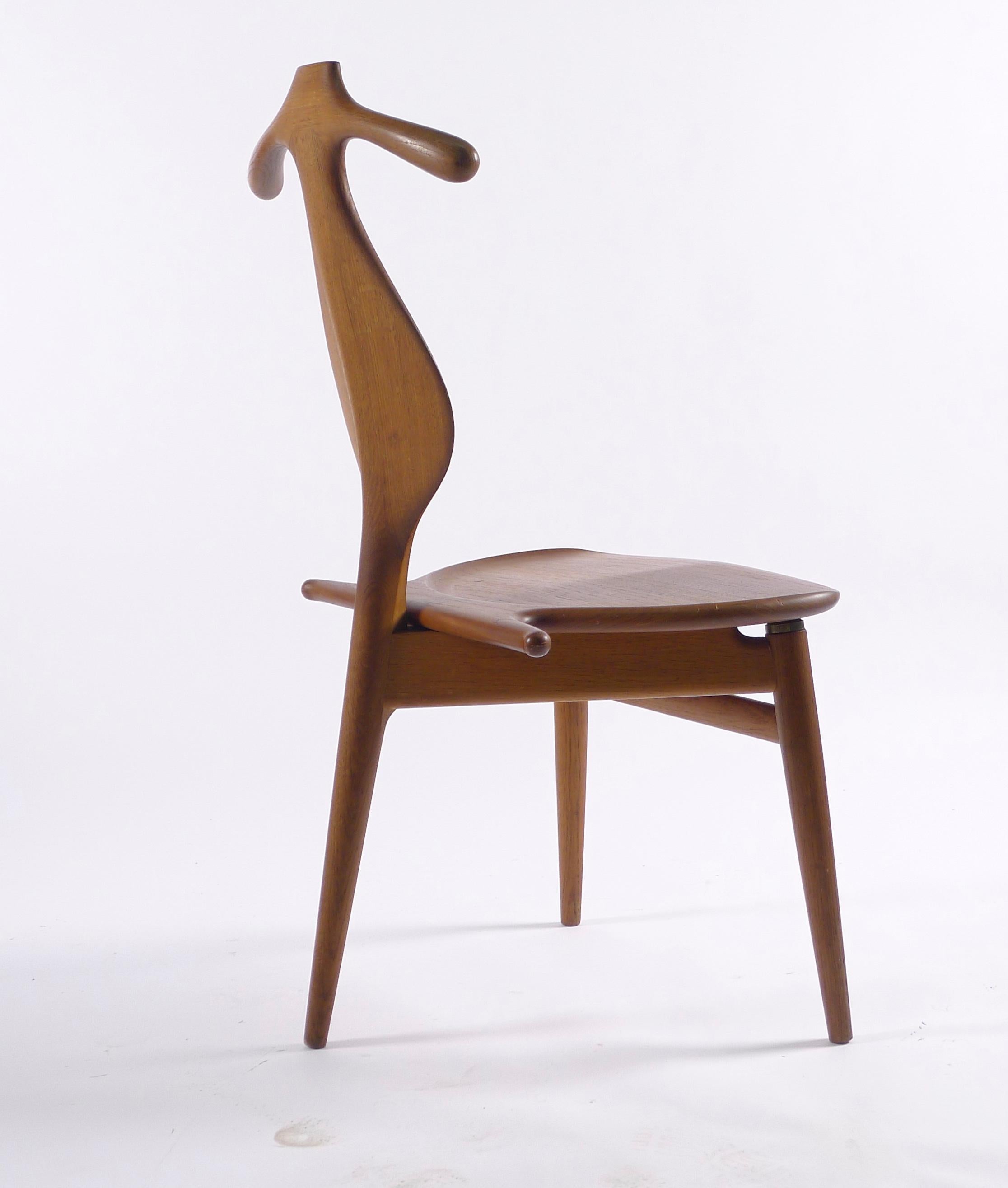 Hans J Wegner, Valet Chair, Model JH540 in Teak and Oak, Designed 1953, Stamped For Sale 2