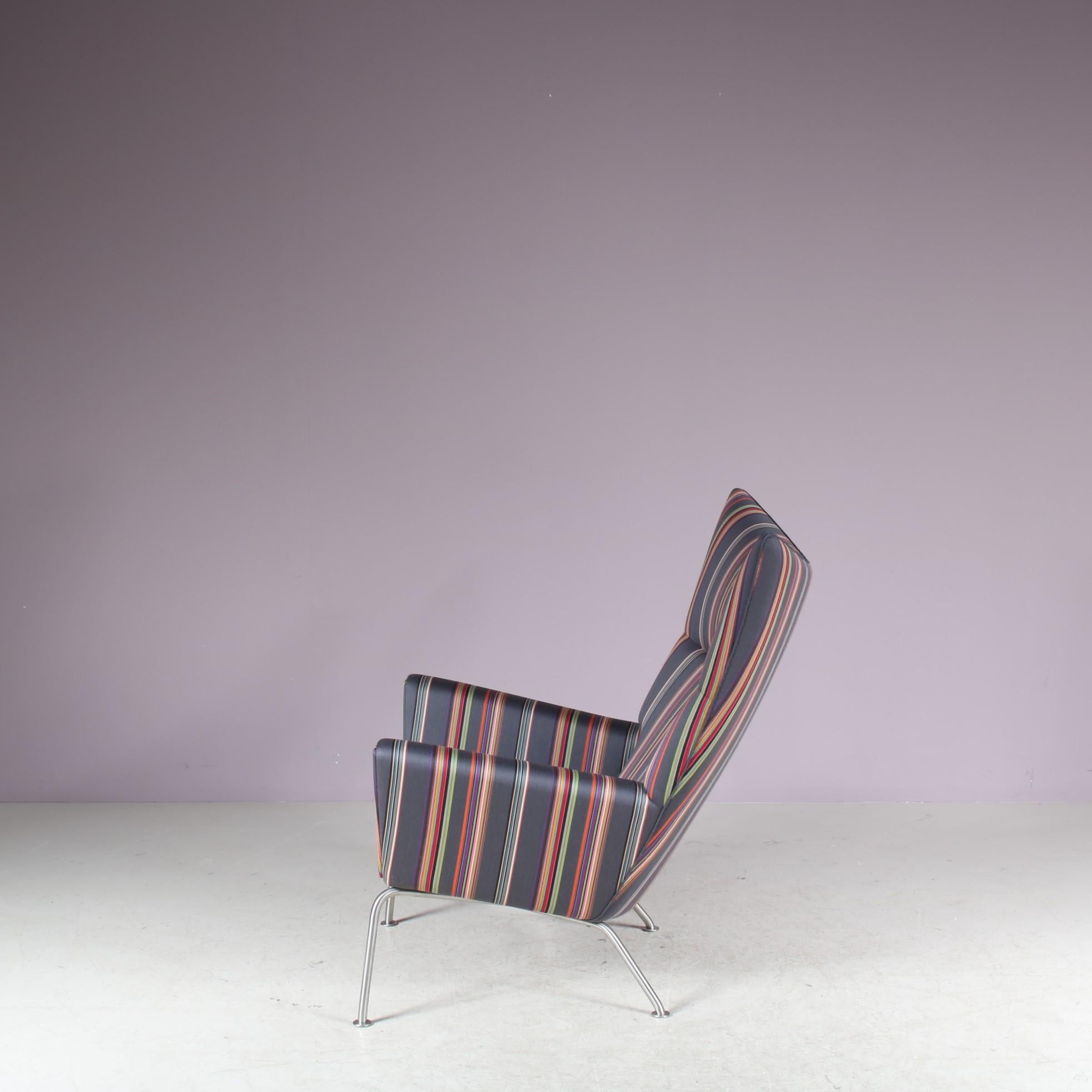 Metal Hans J. Wegner “Wing Chair” for Carl Hansen & Son, Denmark 2000s