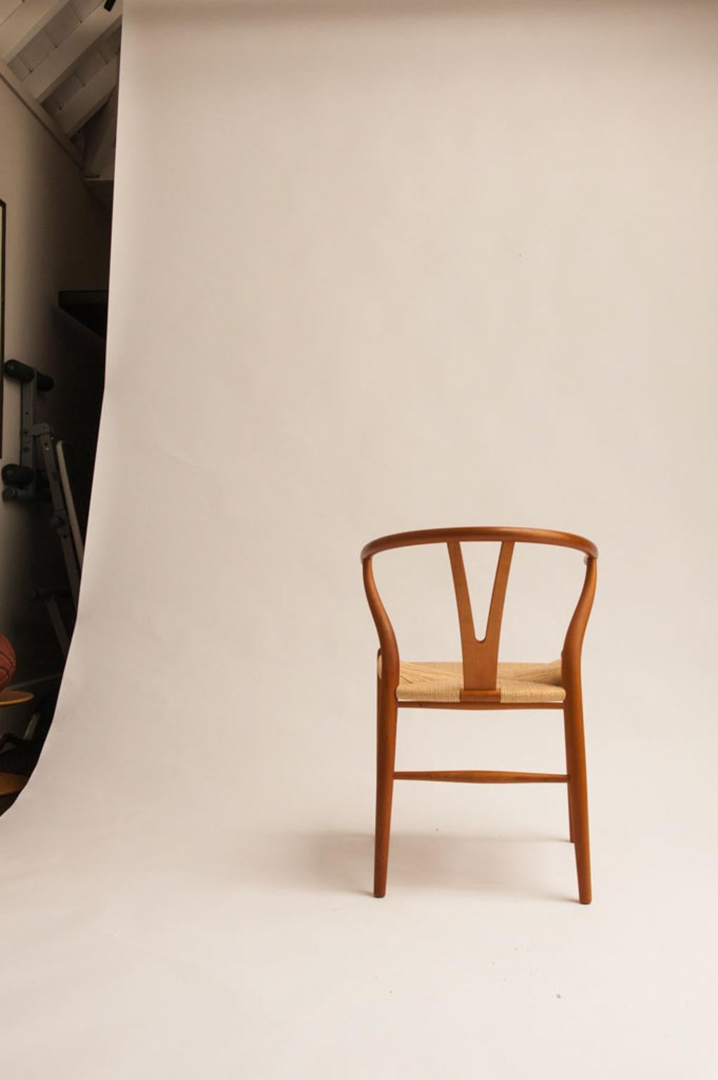 Scandinavian Modern Hans J. Wegner Wishbone Chairs Anniversary Model