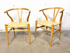 Chaises Wishbone de Carl J. Wegner, paire assortie pour Carl Hansen & Søn