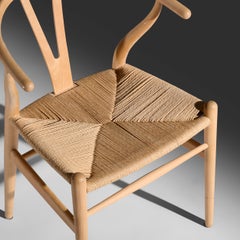 Sedie Hans J. Wegner Wishbone, set di quattro sedie per Carl Hansen & Søn
