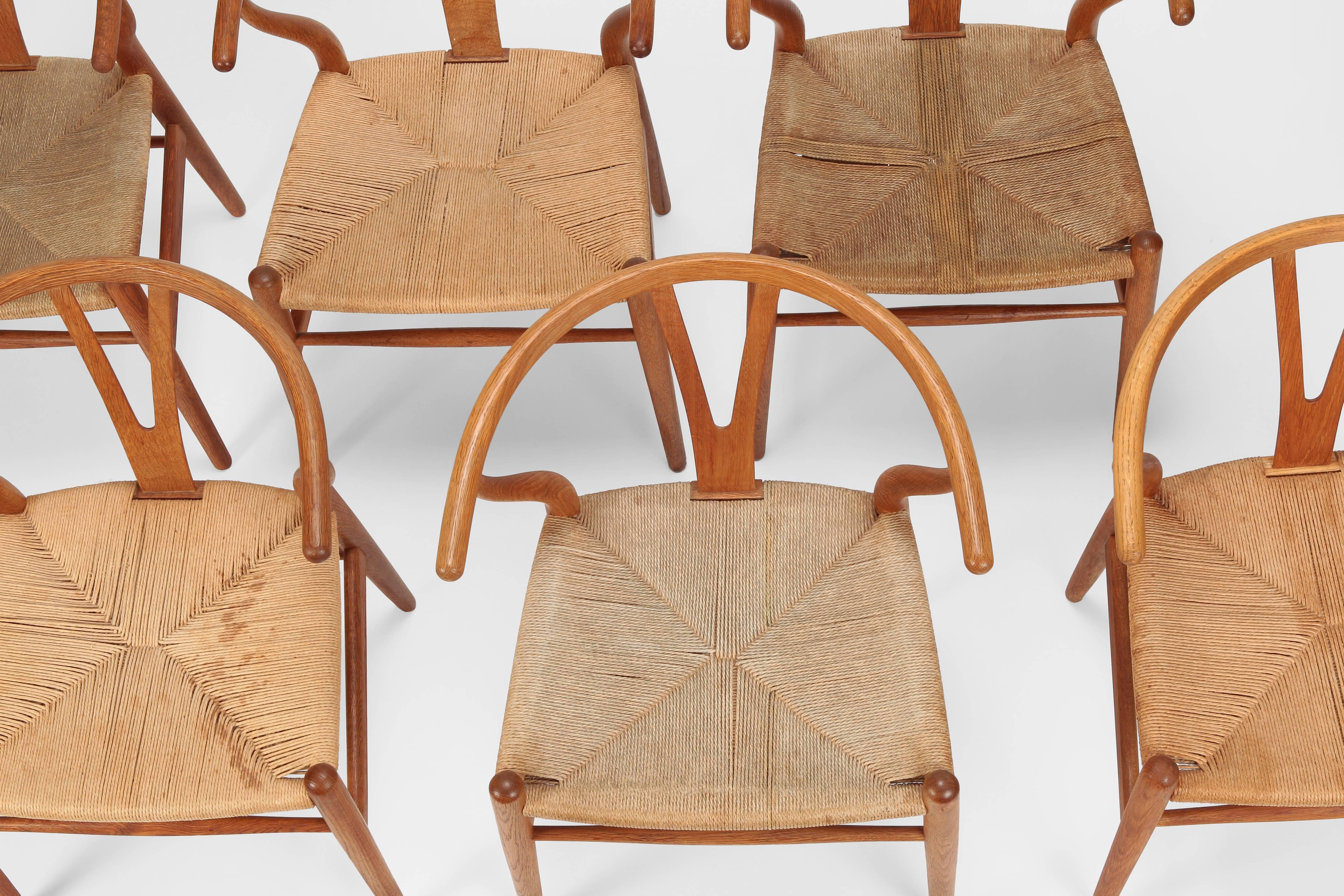Mid-20th Century Hans J. Wegner “Y-Chairs” Model CH24 Carl Hansen & Son, 1950s