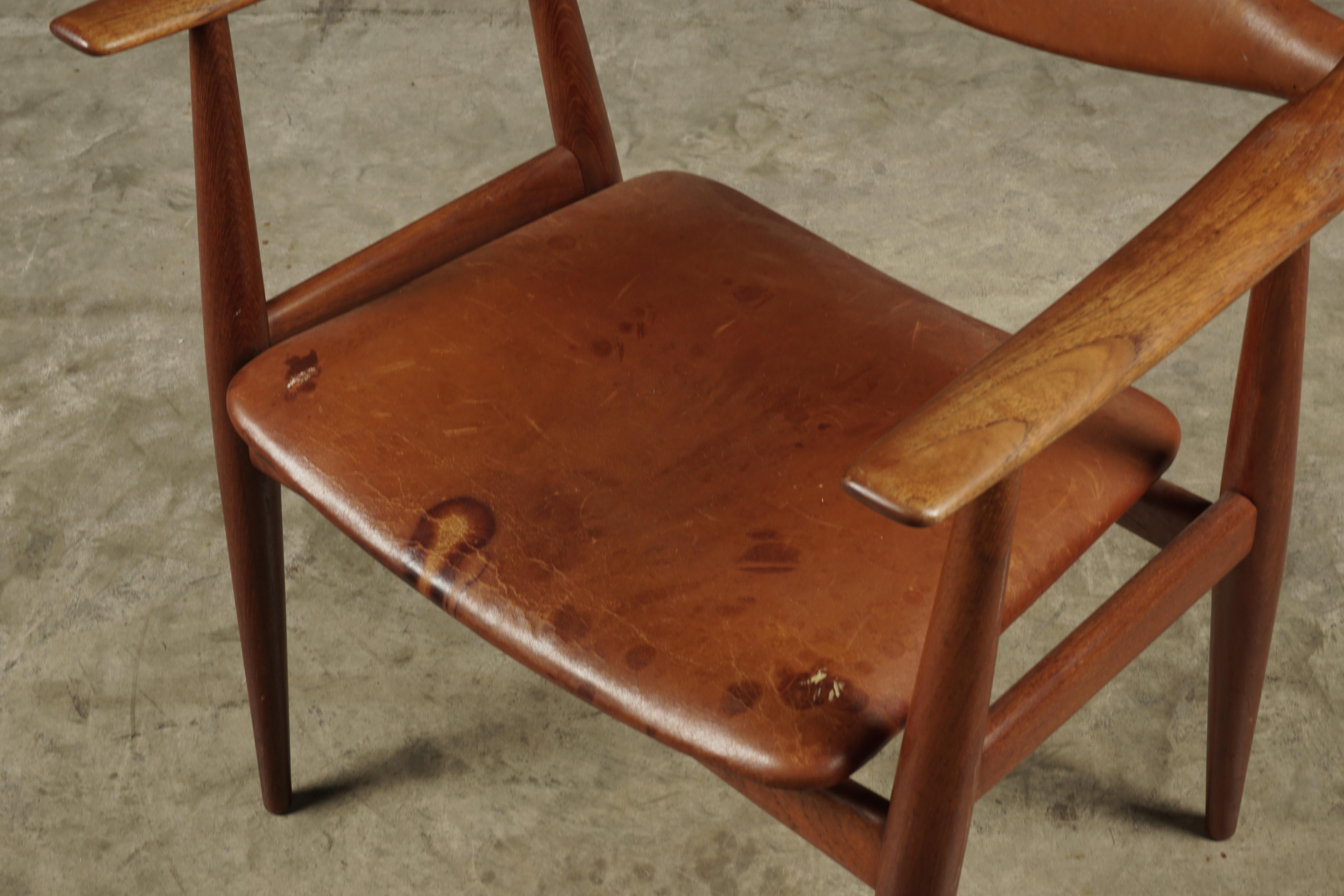 Teak Rara poltrona Hans J. Wegner 