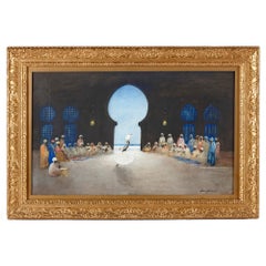 Pair of Orientalist Watercolour Paintings by Hans Jacob Hansen