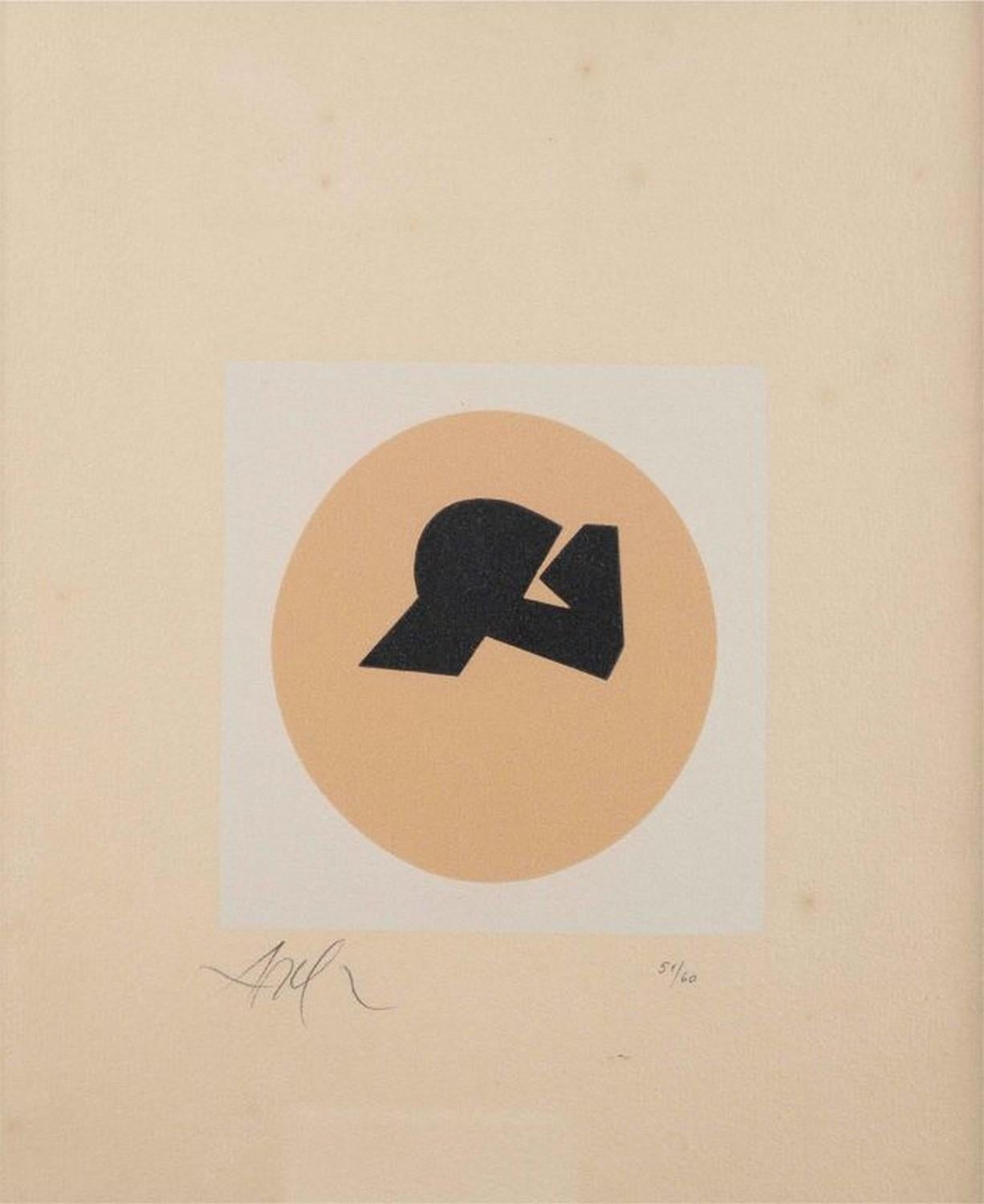 Hans (Jean) Arp Abstract Print - Soleil recerclé 