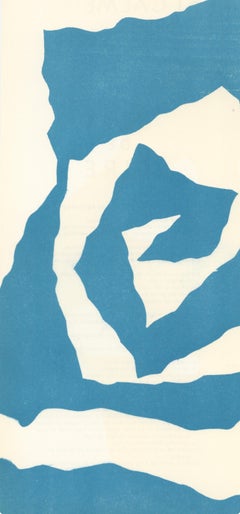 Hans Jean Arp, Blue and White, from Derriere le miroir, 1950