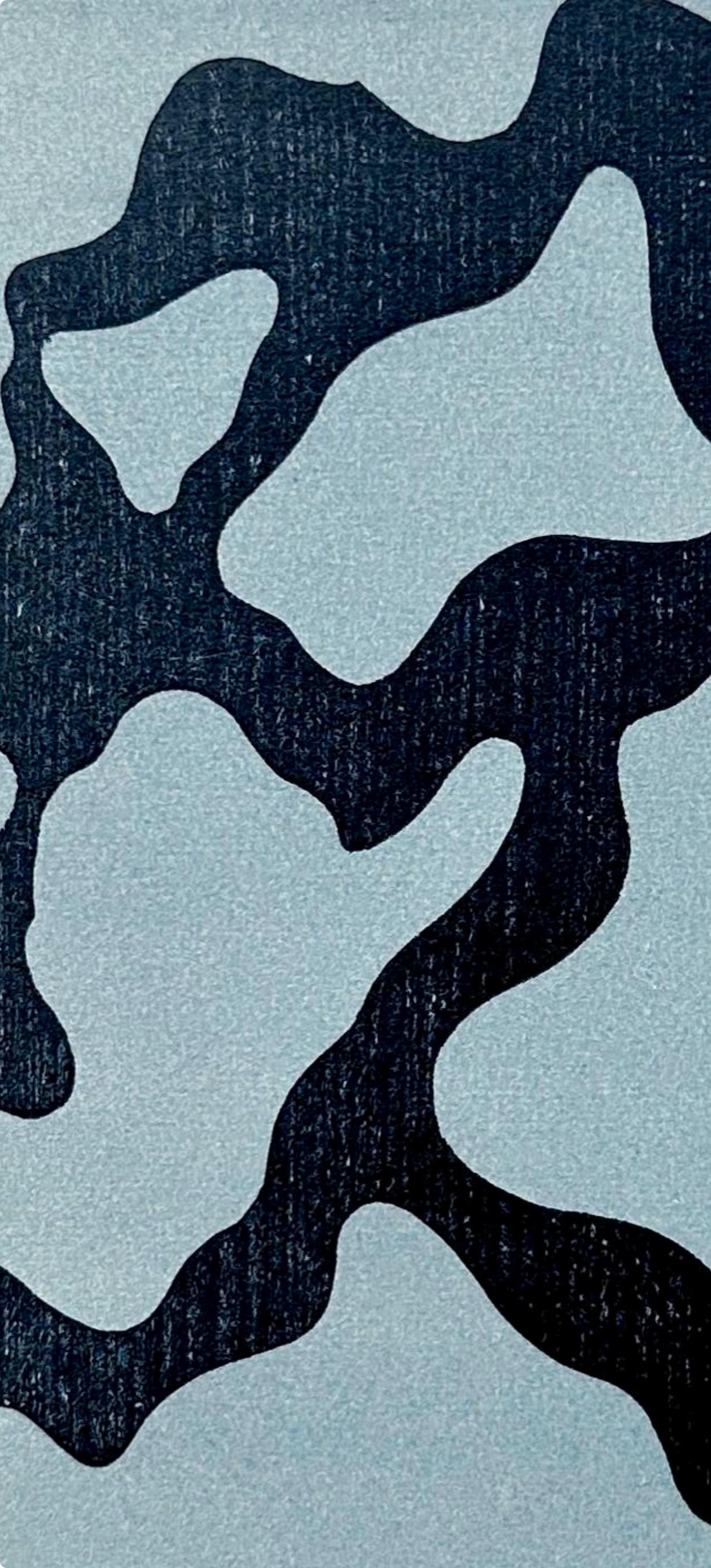 Composición (Arntz 183), Société internationale d'art XXe siècle - Landscape Print Azul de Hans Jean Arp