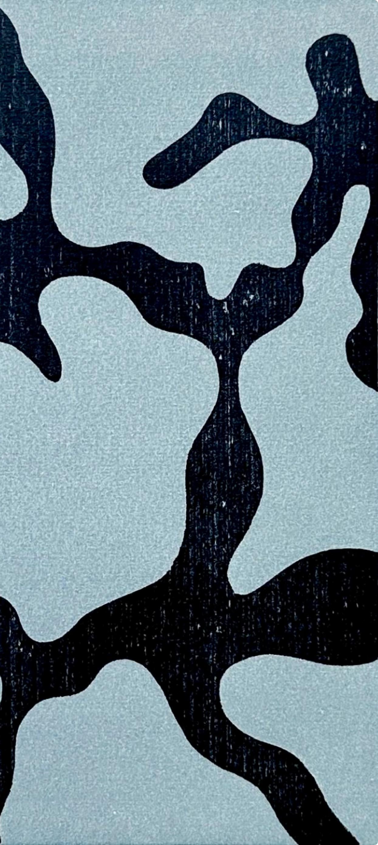 Composición (Arntz 183), Société internationale d'art XXe siècle - Abstract Print Azul de Hans Jean Arp
