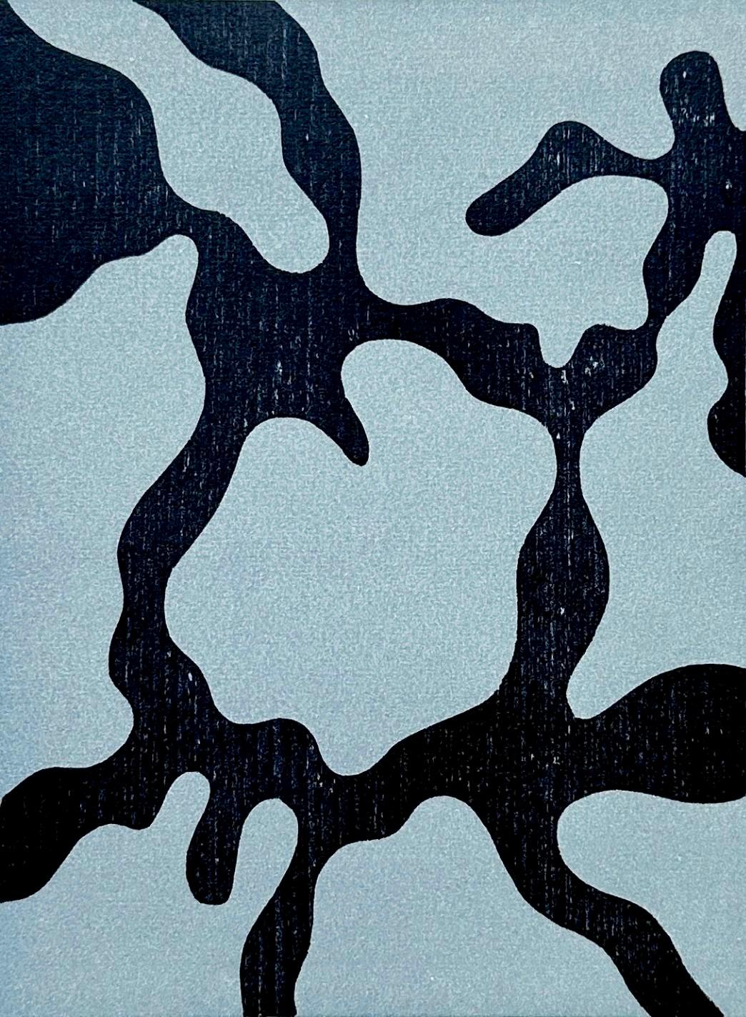 Composición (Arntz 183), Société internationale d'art XXe siècle - Abstract Print Azul de Hans Jean Arp