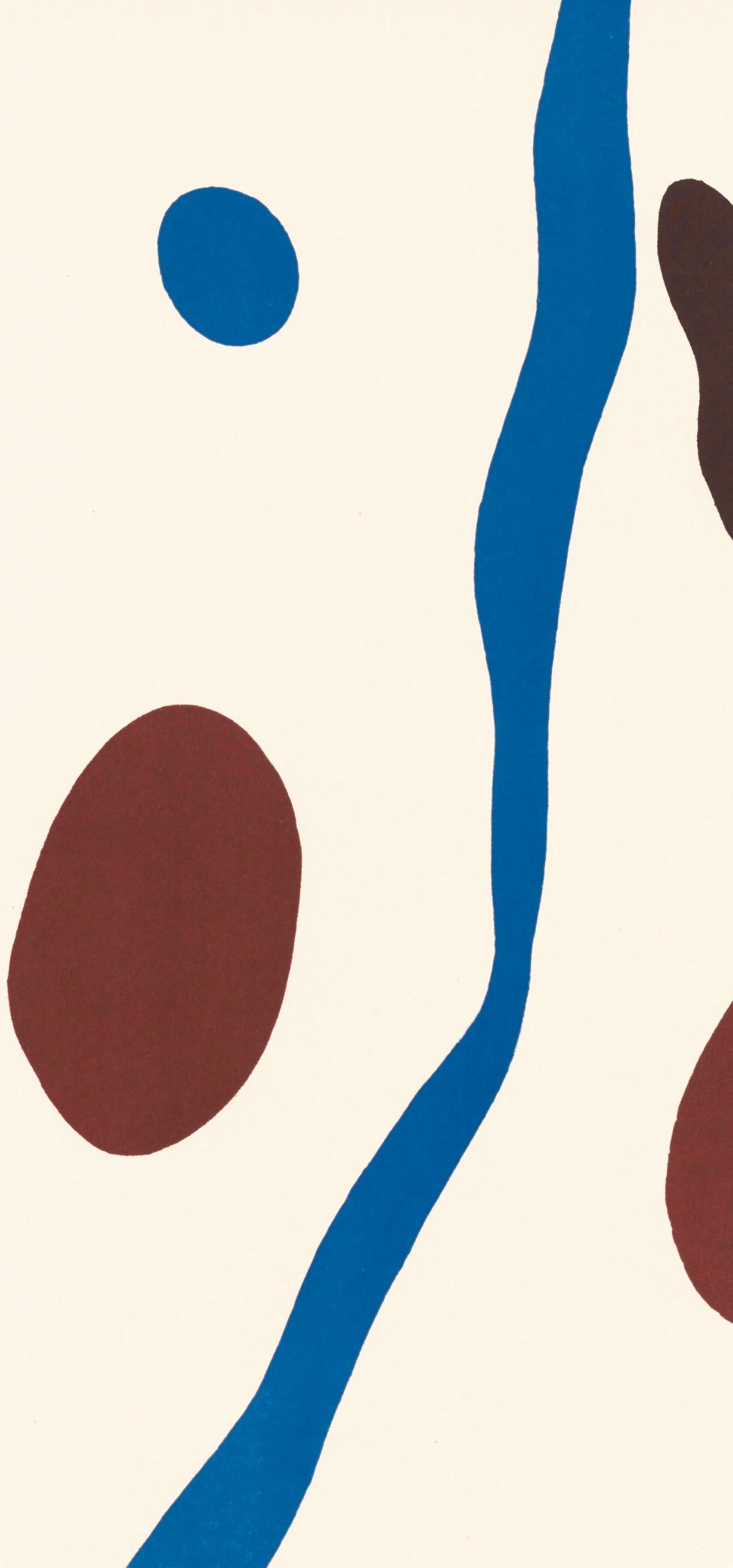 Komposition (Arntz 315), Derrière le miroir – Print von Hans Jean Arp