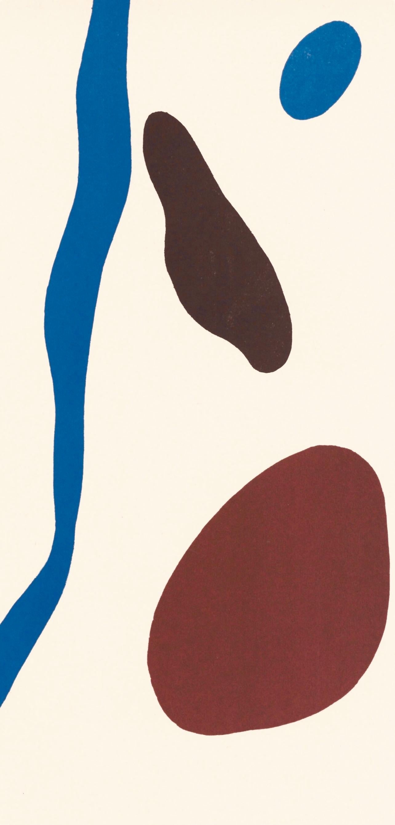 Komposition (Arntz 315), Derrière le miroir (Moderne), Print, von Hans Jean Arp