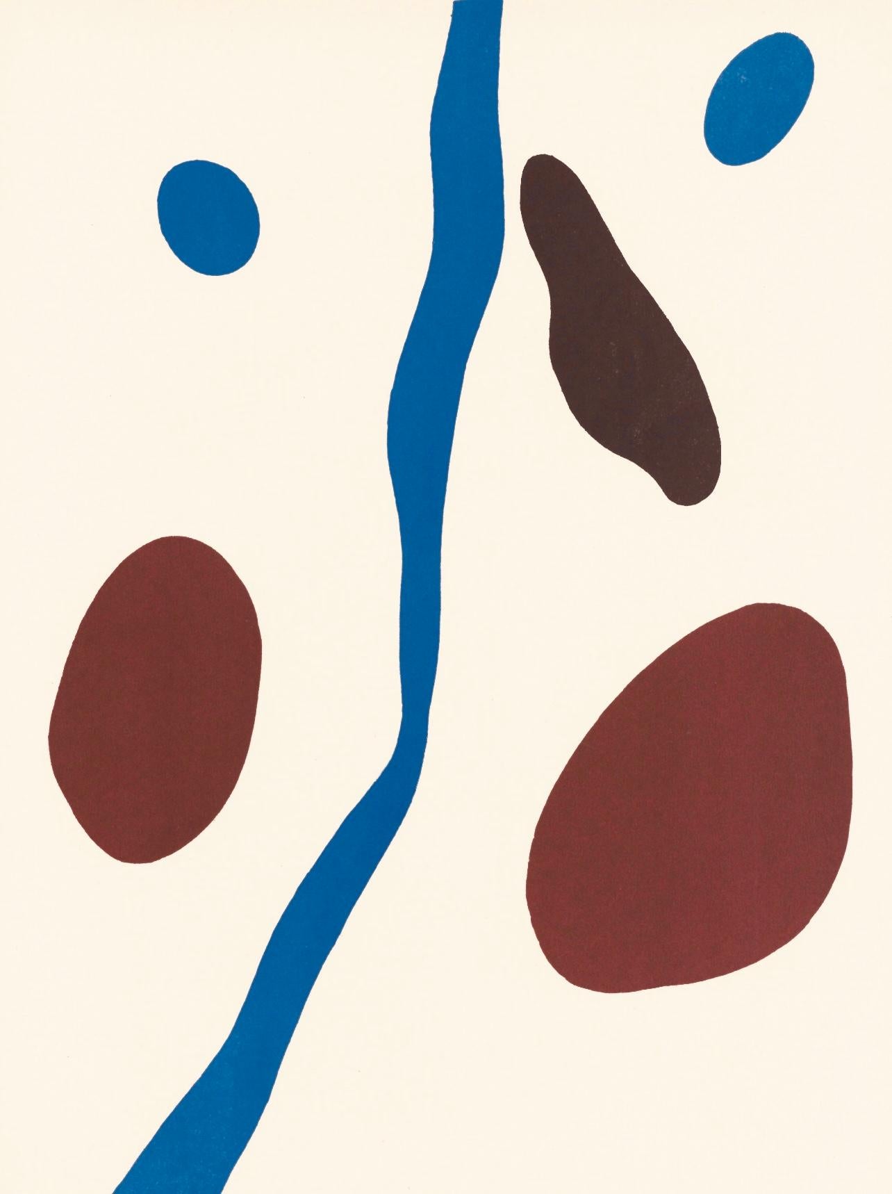 Hans Jean Arp Landscape Print – Komposition (Arntz 315), Derrière le miroir