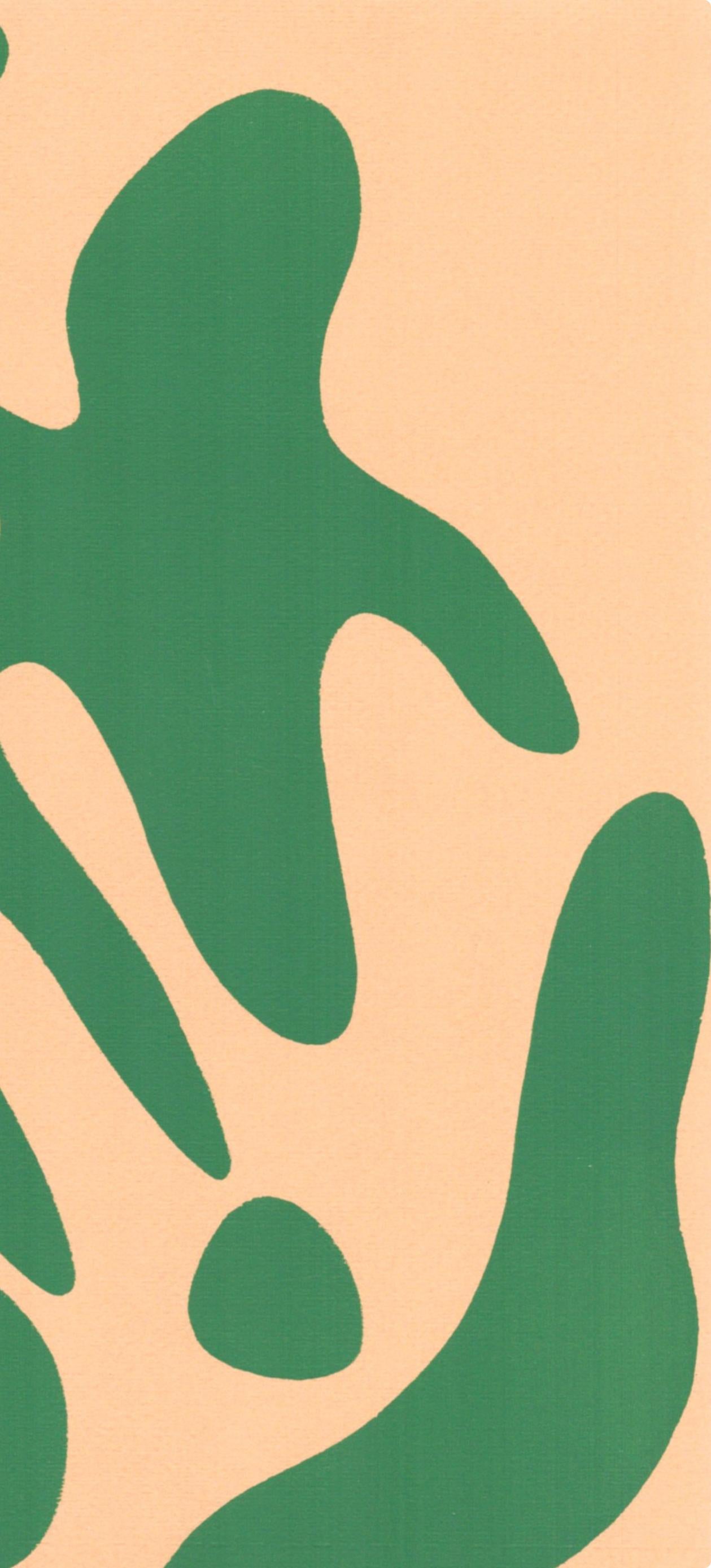 Constellations, Société internationale d'art XXe siècle - Green Landscape Print by Hans Jean Arp