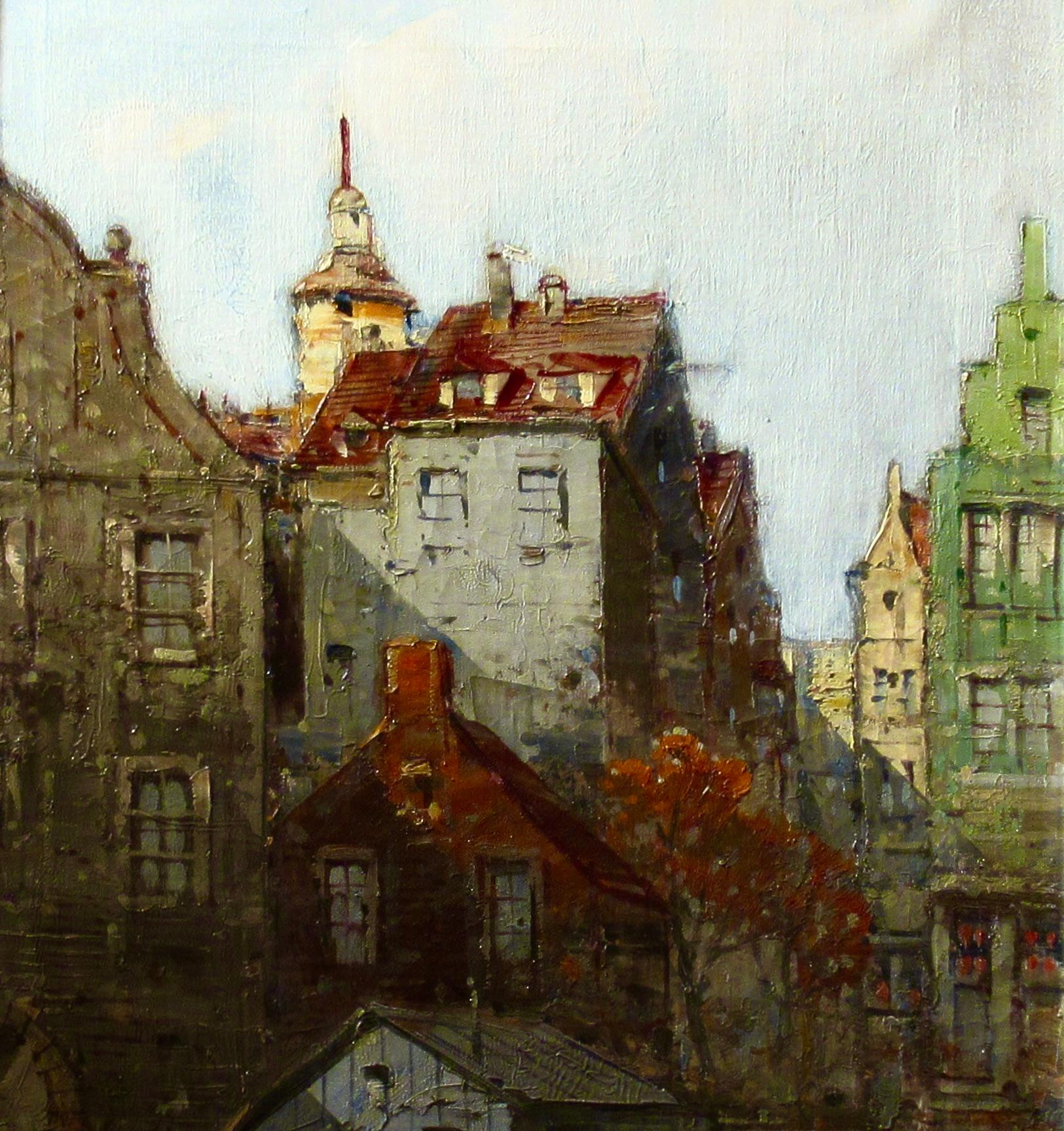 Stadtmarkt, Wien (Impressionismus), Painting, von Hans Johann Wagner