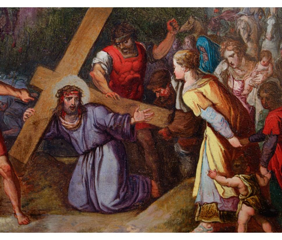 Cercle de Hans Jordaens III (ca 1595 - ca 1643), Christ montant au calvaire en vente 3