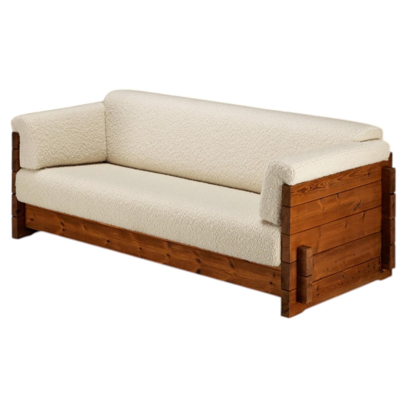 Hans Jørgen Frydendal for Modul Bygge System Sofa in Solid Pine For Sale