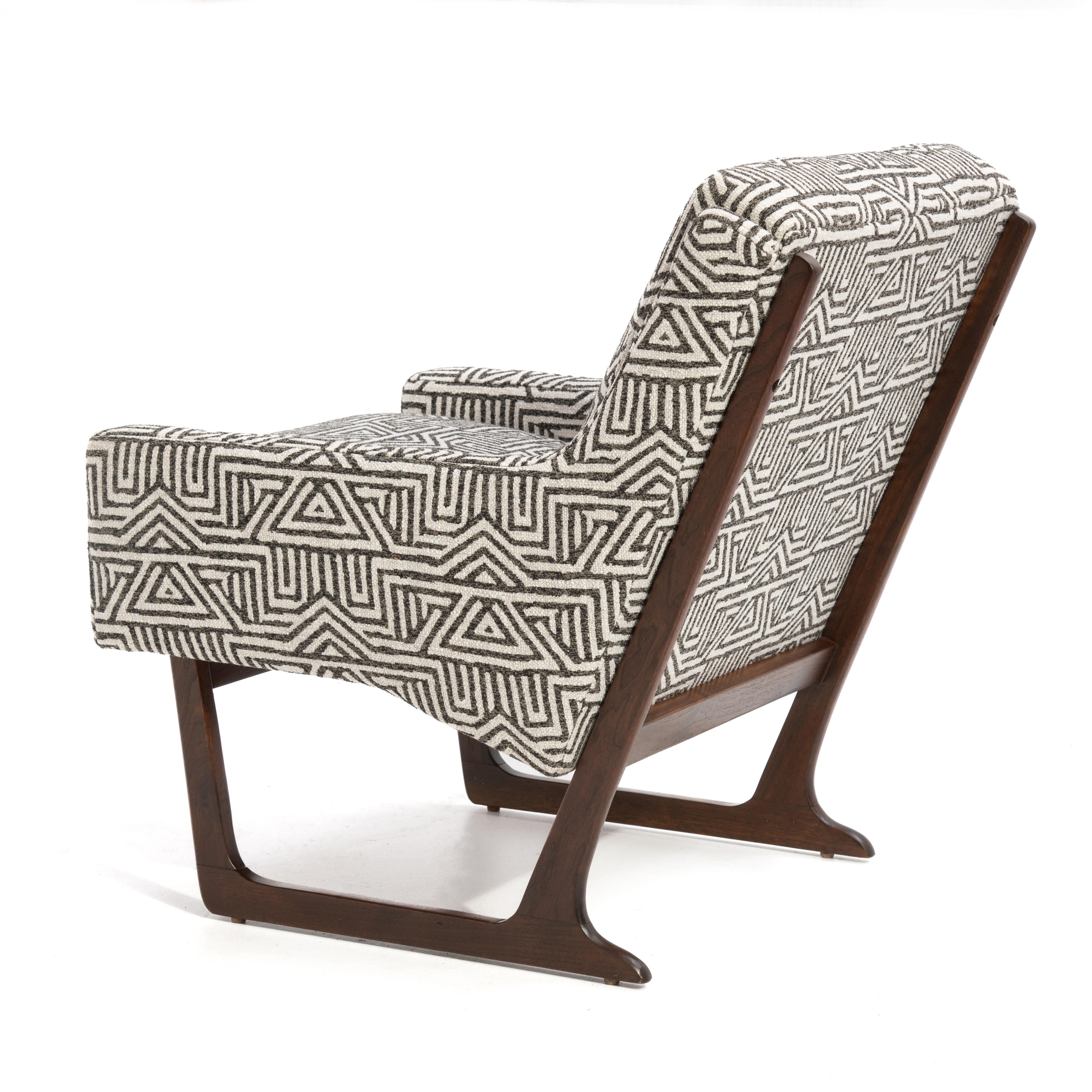 Hans Juergens Deco House Sled Lounge Chair In Good Condition For Sale In Forest Grove, PA
