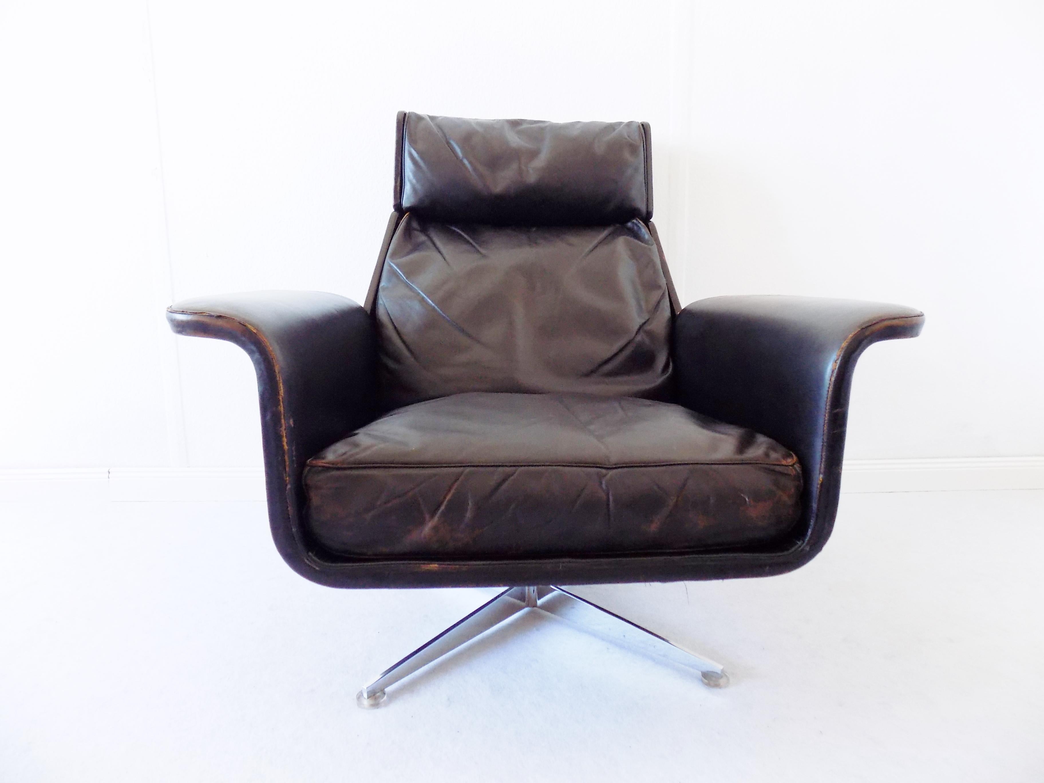 German Hans Kaufeld Siesta 62 Lounge Chair