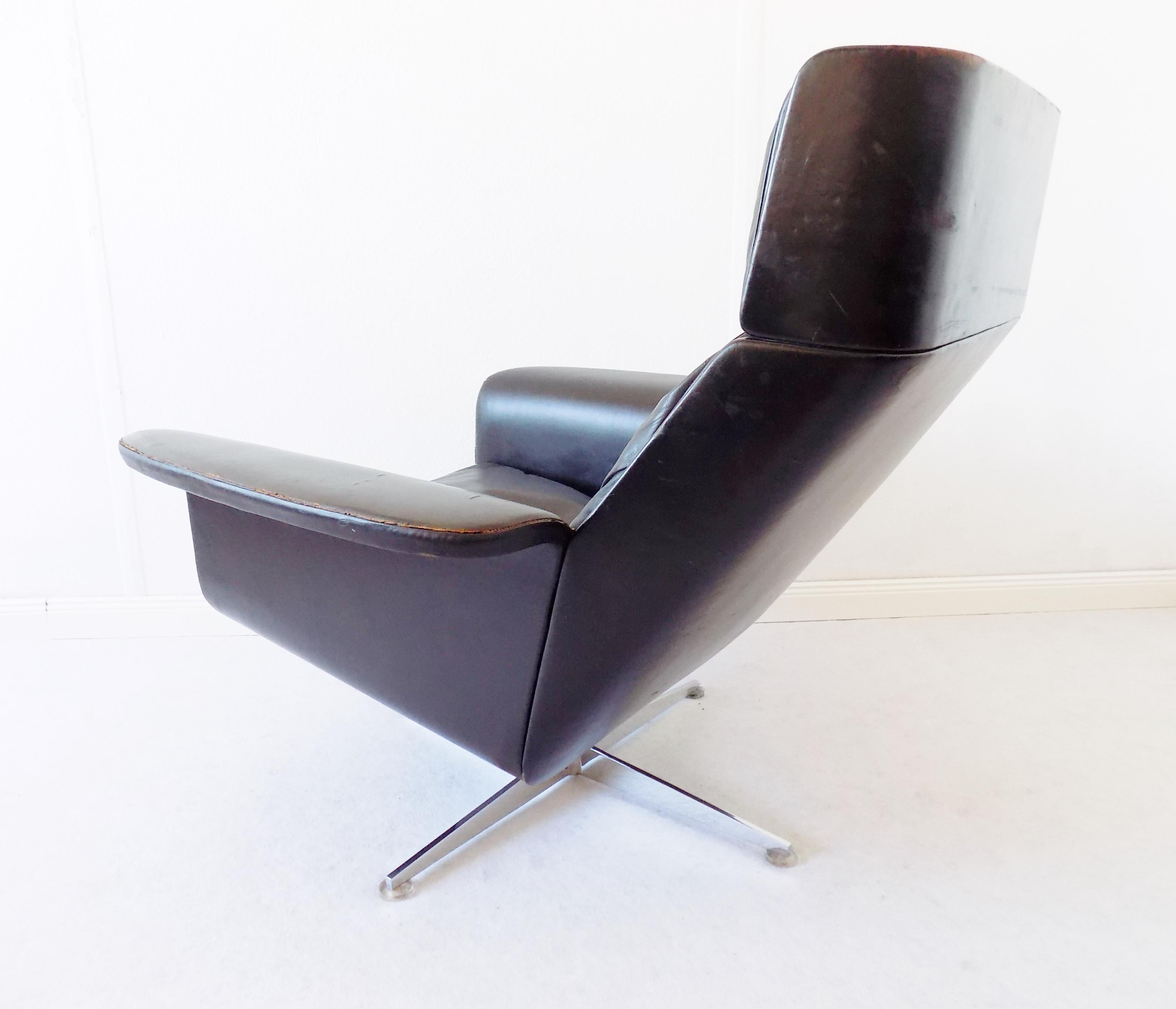 Leather Hans Kaufeld Siesta 62 Lounge Chair