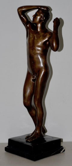 Hans Keck "Age of Bronze" Bronze Sculpture After Rodin, circa 1930s