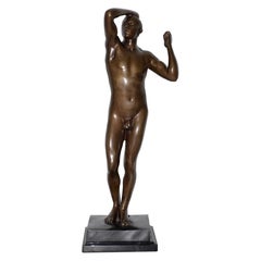 Hans Keck "Age of Bronze" Bronze Sculpture After Rodin, circa 1930s