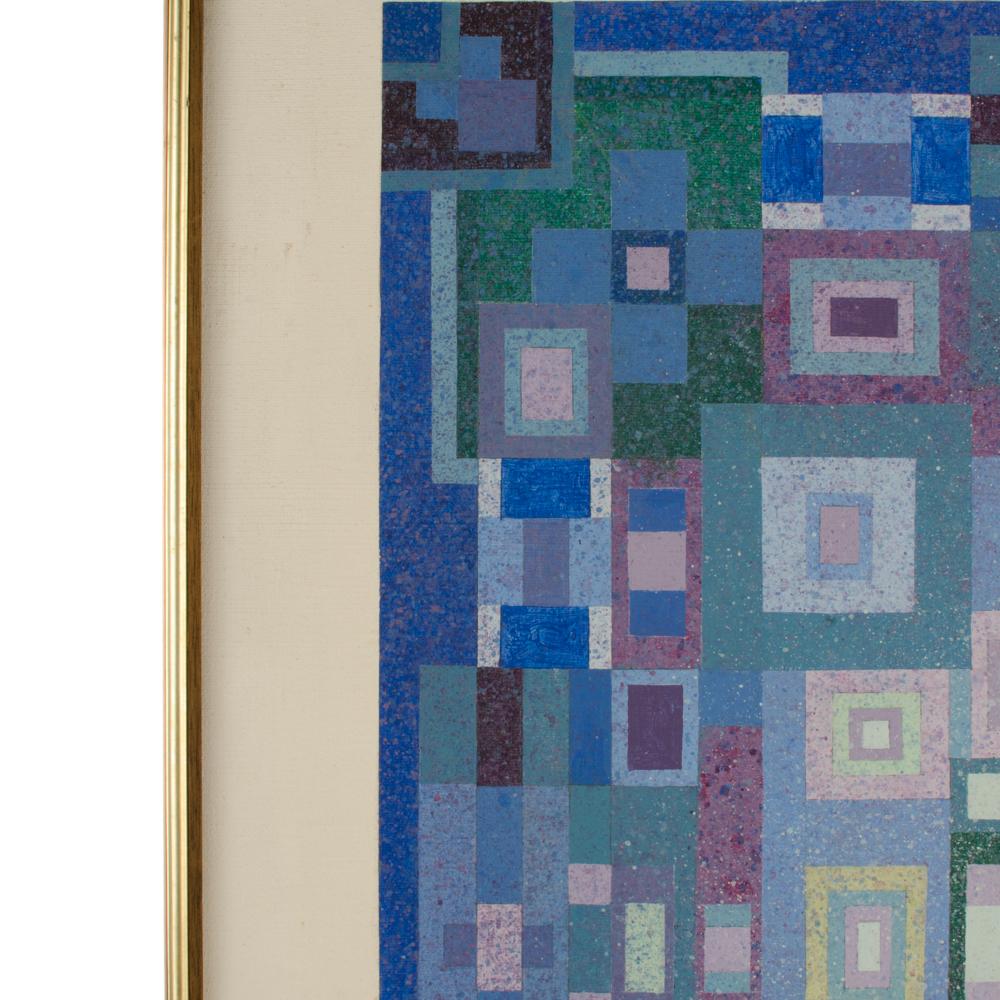Blue Kaleidescope
 - Oil on canvas, signed lower right and dated '70
 - Framed dimensions: 25 in x 31 in.