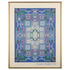 Hans Kline « Canadien, 1924-1994 », kaléidoscope bleu