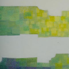 Hans Kline (Canadian, b. 1924 - d. 1994) "Double Landscape" painting.