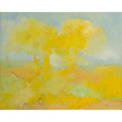 Hans Kline (Canadian , b. 1924 - d.1994) "Two Trees" painting