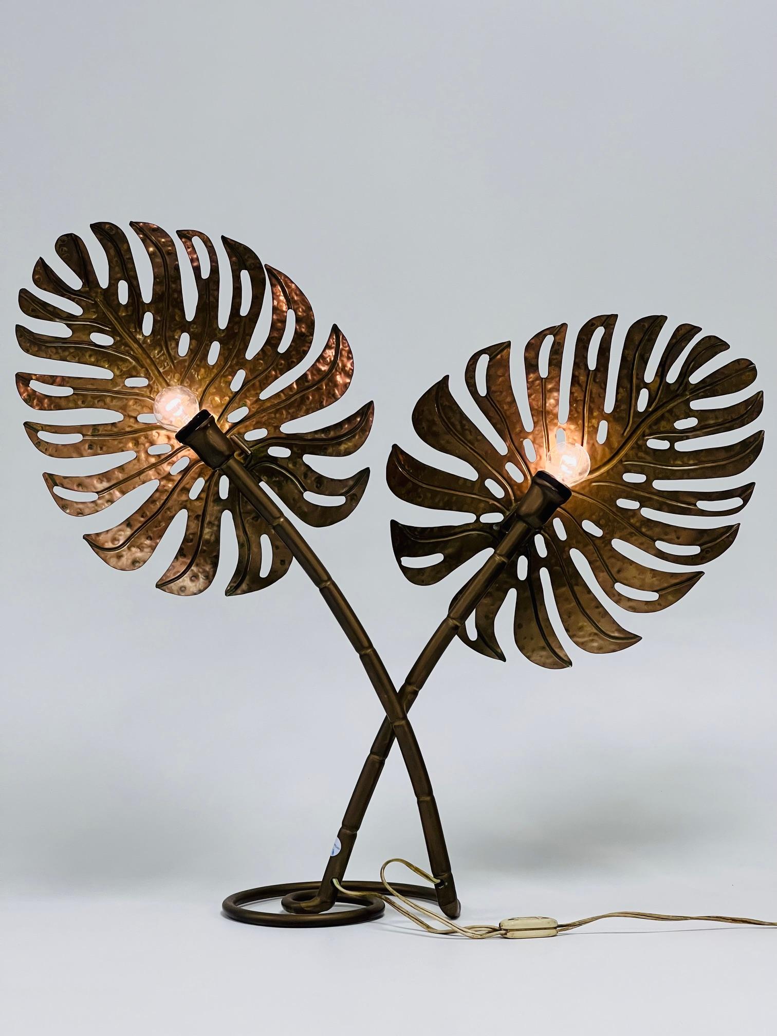 Allemand Hans Kogl, lampe de table en laiton, 1970 en vente