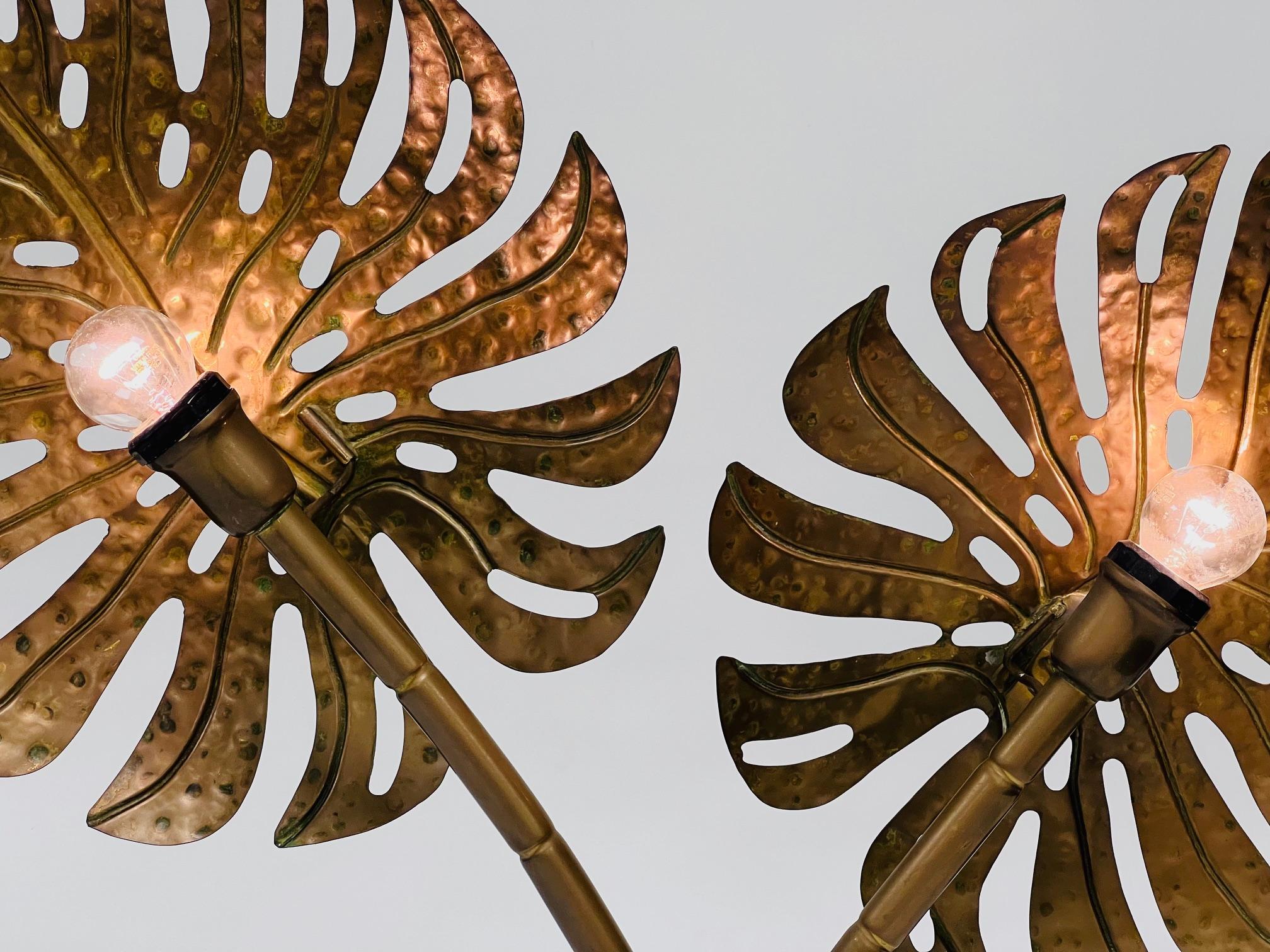 Forgé Hans Kogl, lampe de table en laiton, 1970 en vente