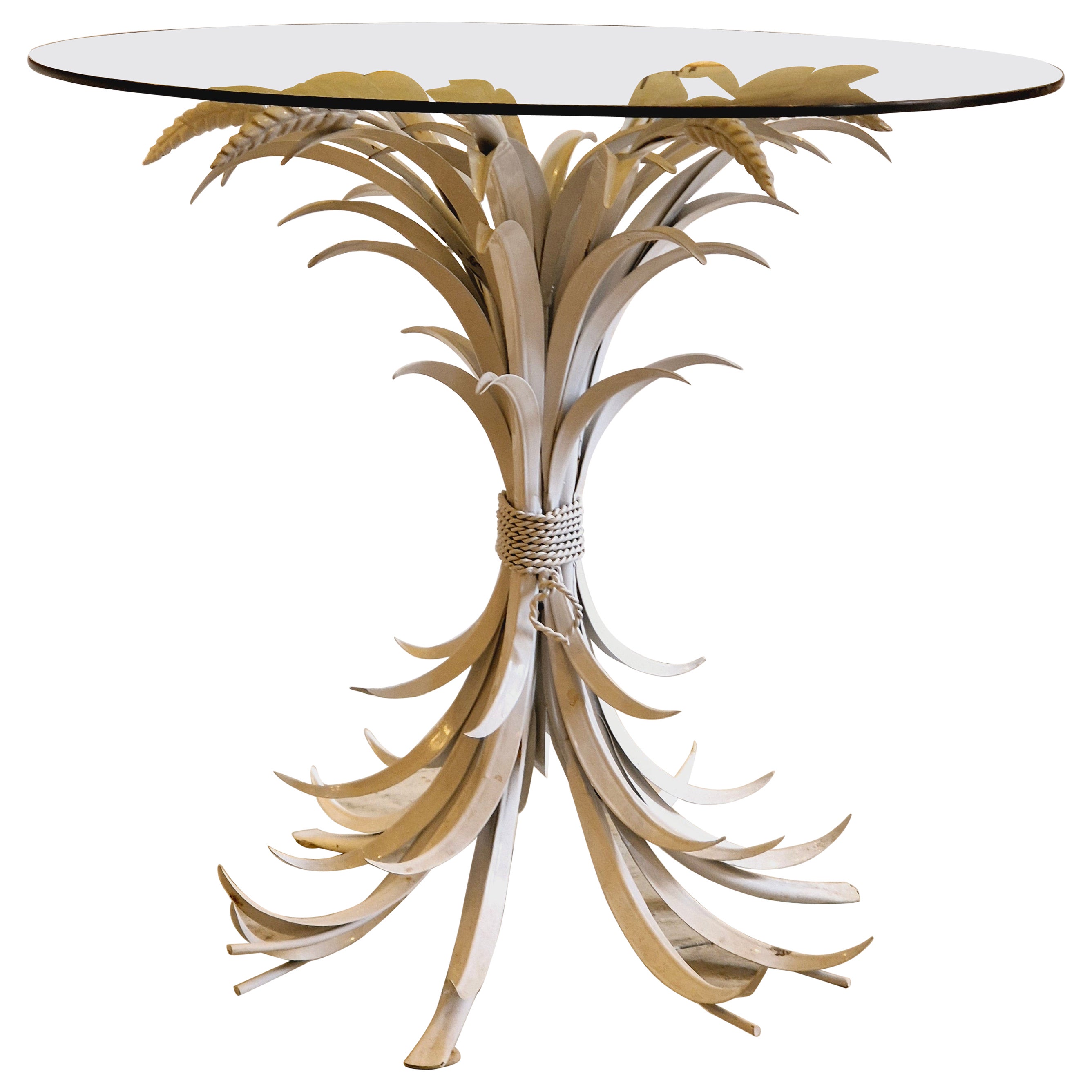 Hans Kögl, "Coco Chanel" - table d'appoint en métal, Hollywood Regency