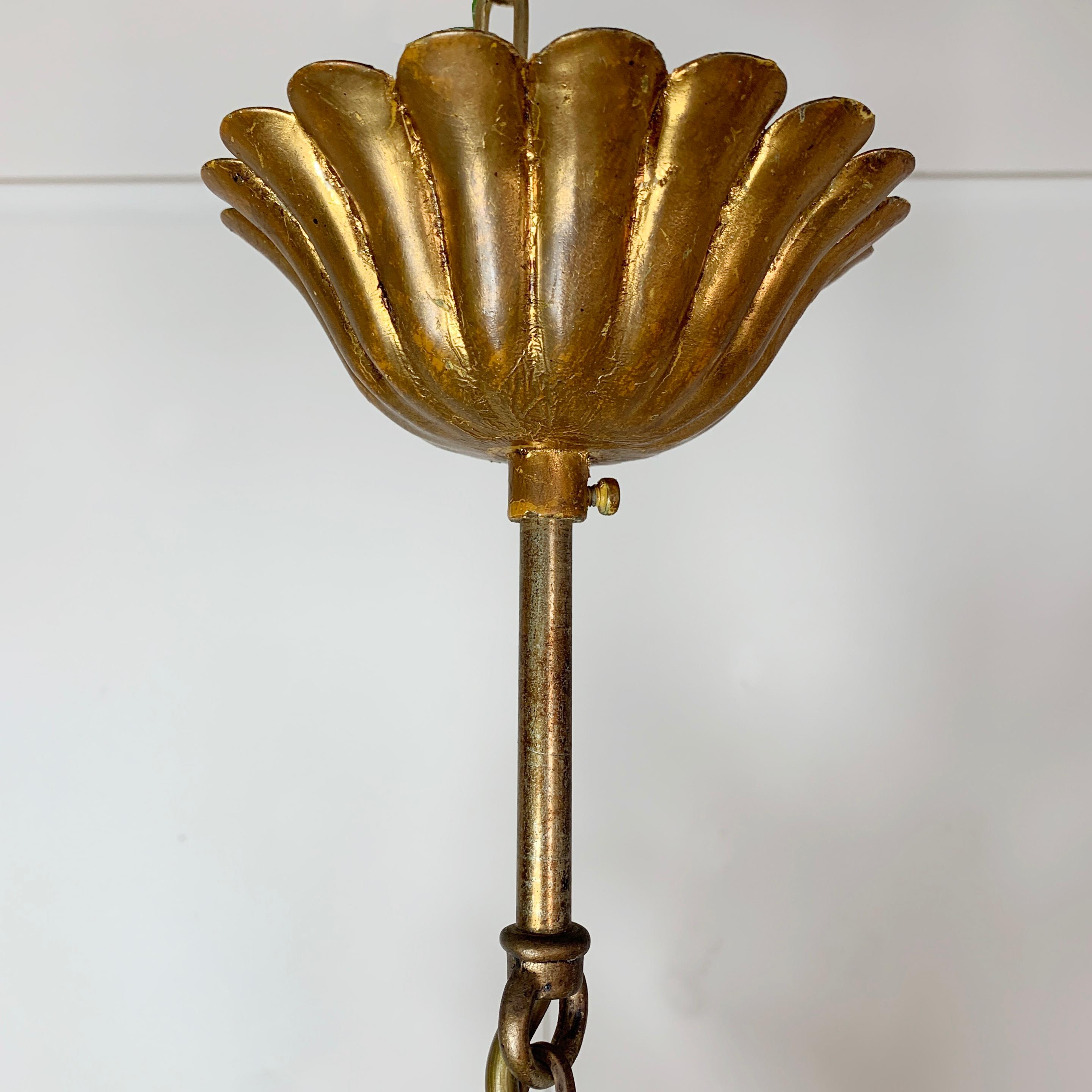 Hans Kögl Gold and Silver Calla Lily Chandelier 1970’s For Sale 3