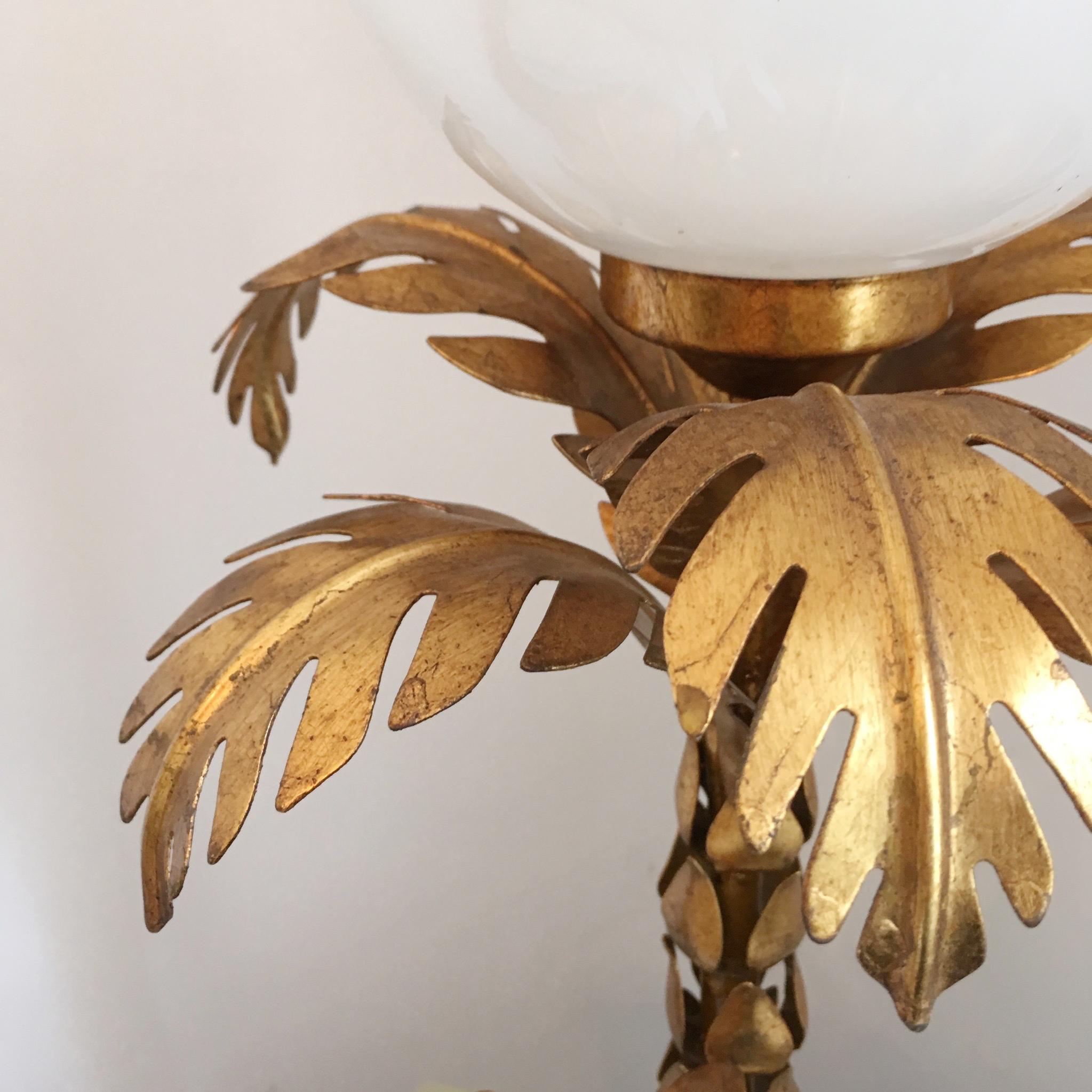 20th Century Hans Kogl Gilt Palm Tree Lamp