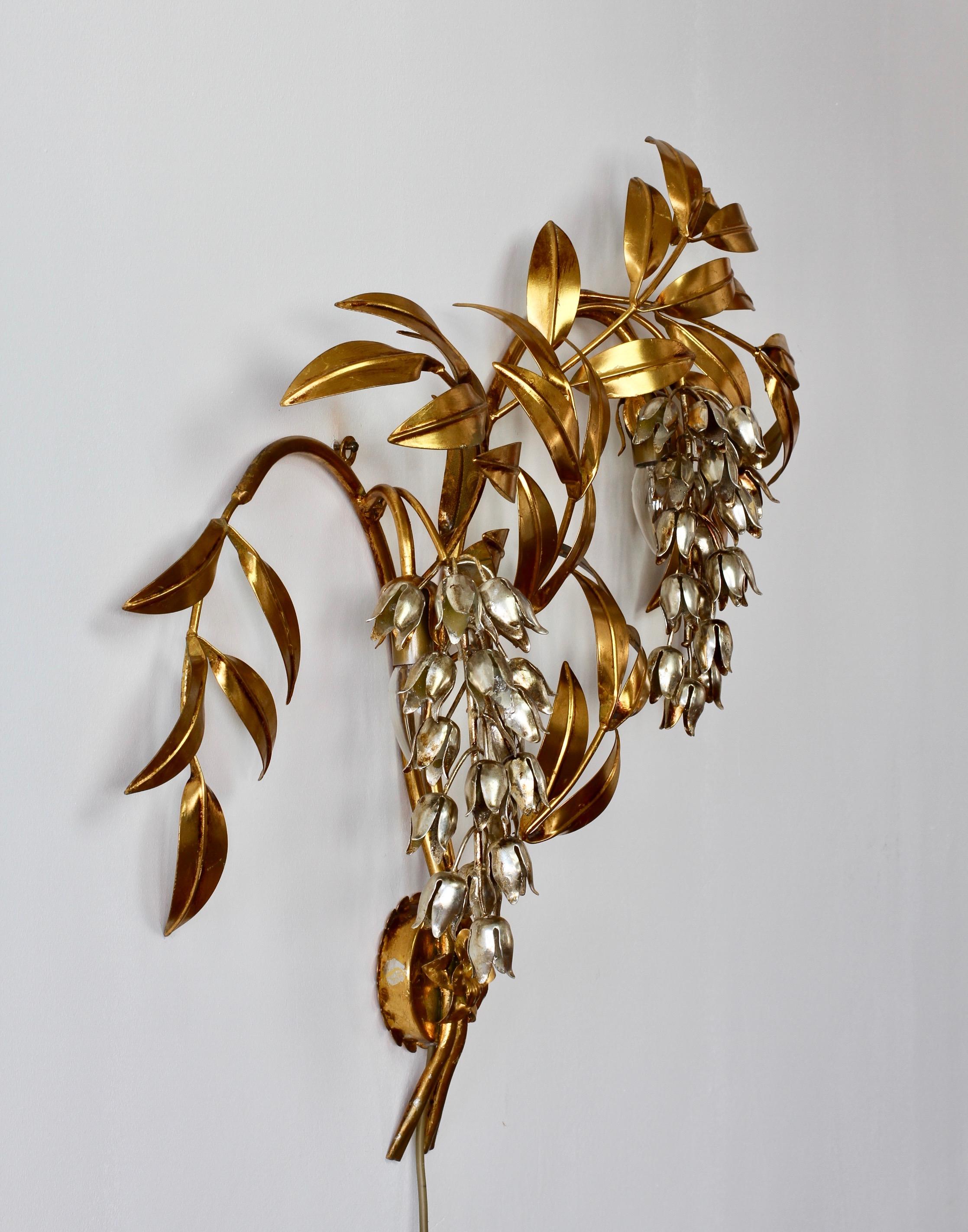 Hans Kögl Italian Pioggia d'Oro Ornate Gilt Vintage Wall Light, Lamp or Sconce For Sale 3