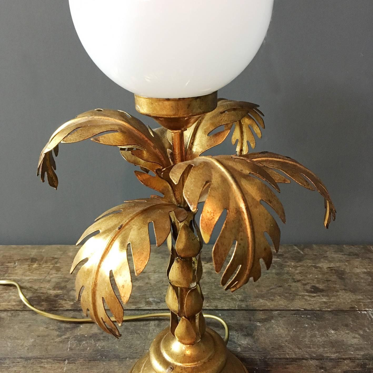 Hollywood Regency Hans Kogl Palm Tree Desk Lamp
