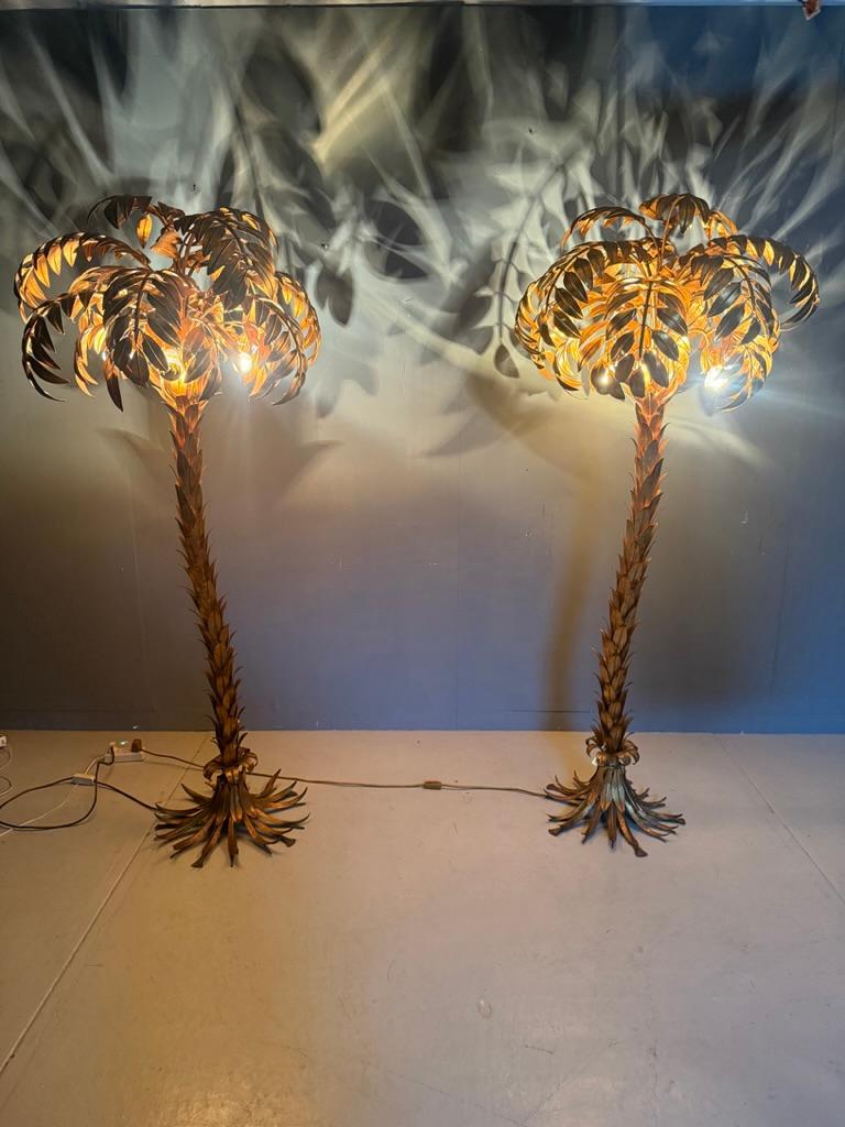 Mid-Century moderno Lampada da terra Hans Kögl a forma di albero di palma, anni '70, Germania - SET in vendita