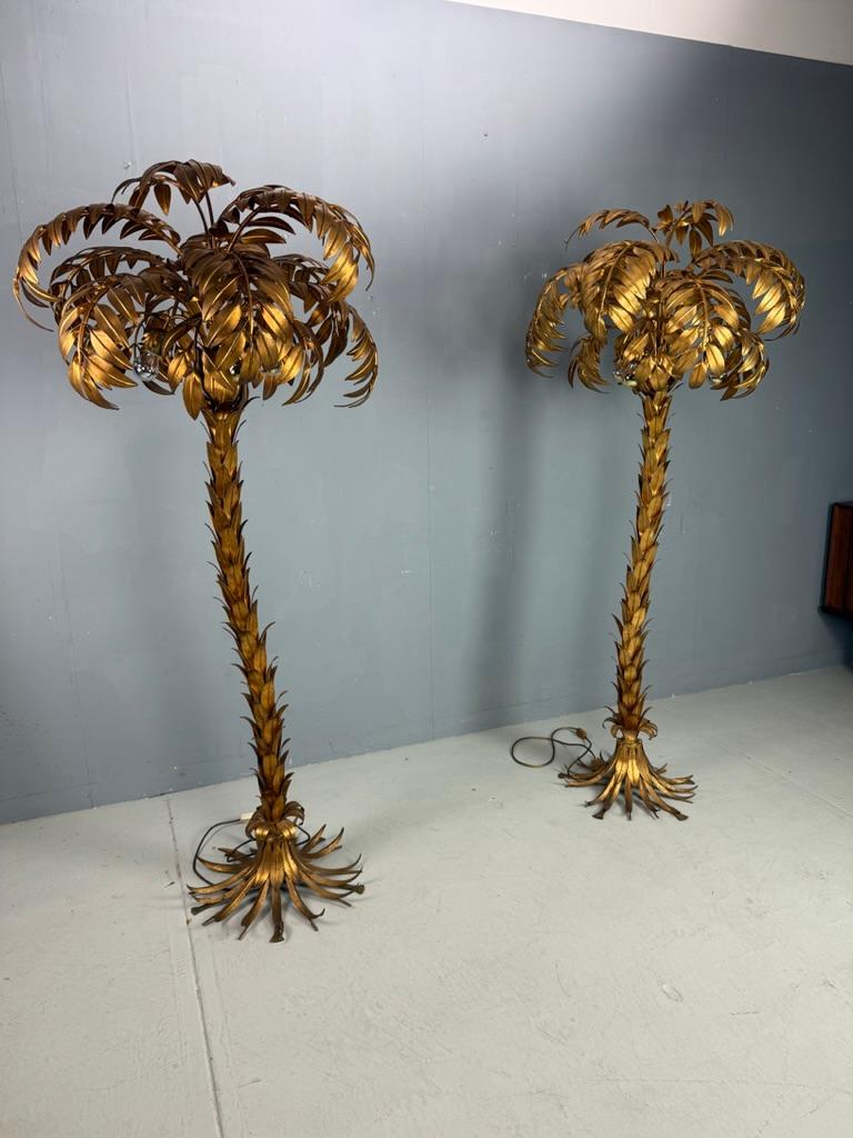 Tedesco Lampada da terra Hans Kögl a forma di albero di palma, anni '70, Germania - SET in vendita