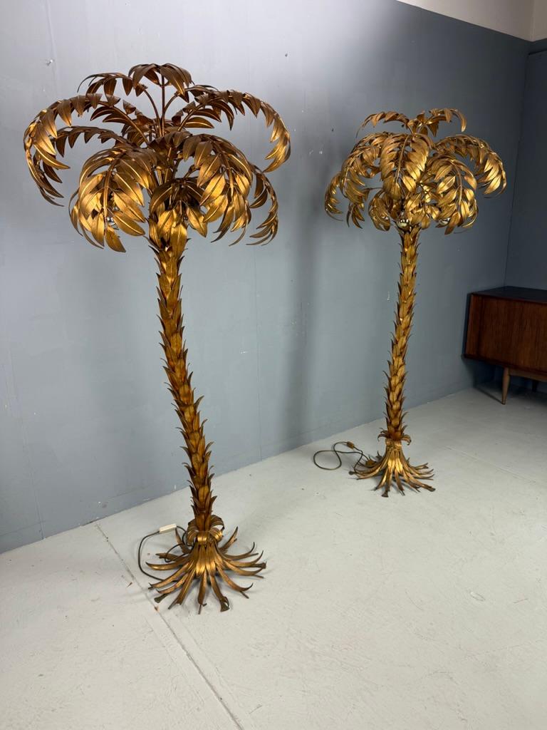 Lampada da terra Hans Kögl a forma di albero di palma, anni '70, Germania - SET in vendita 1