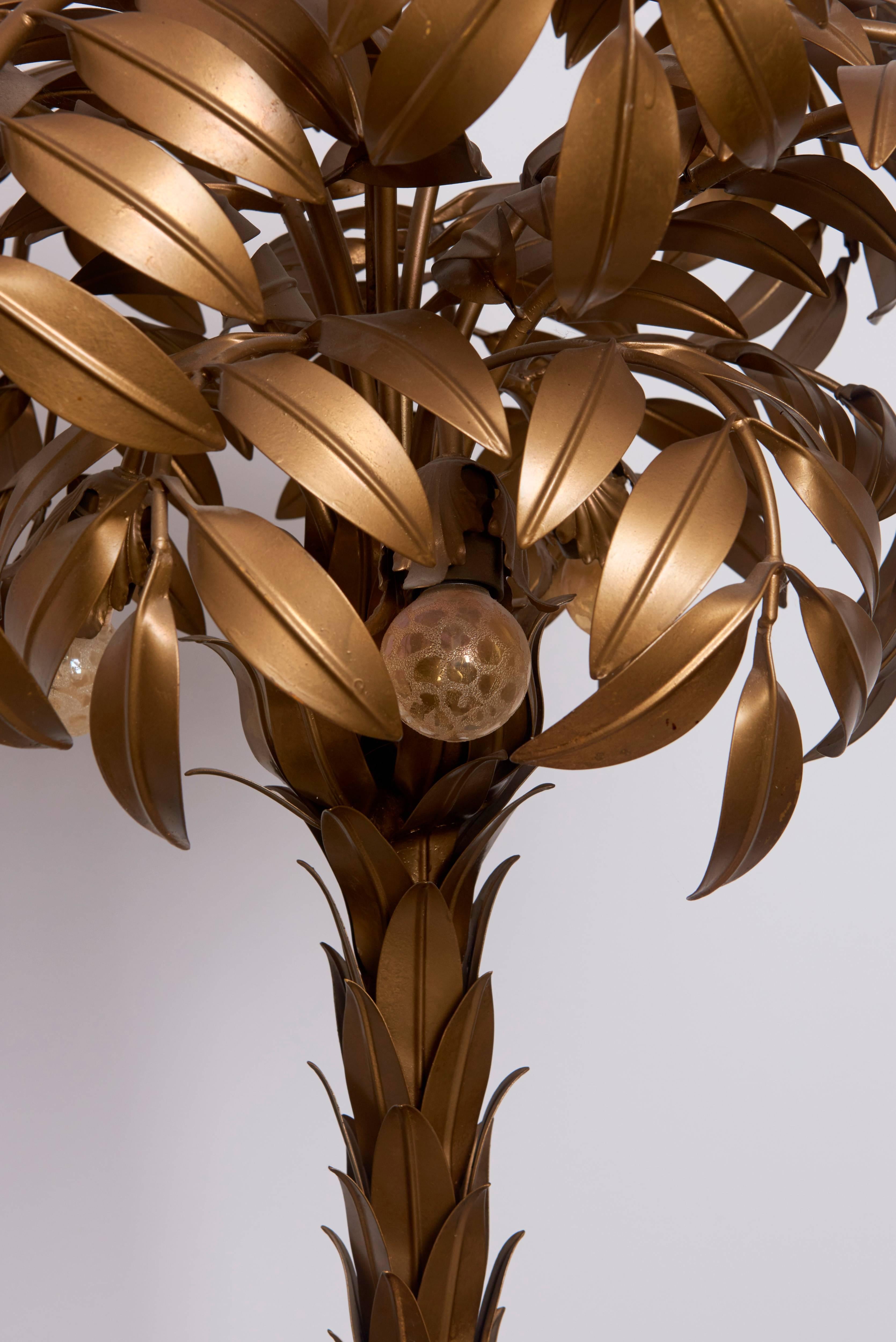 Hans Kögl Palm Tree Floor Lamp (Vergoldung)