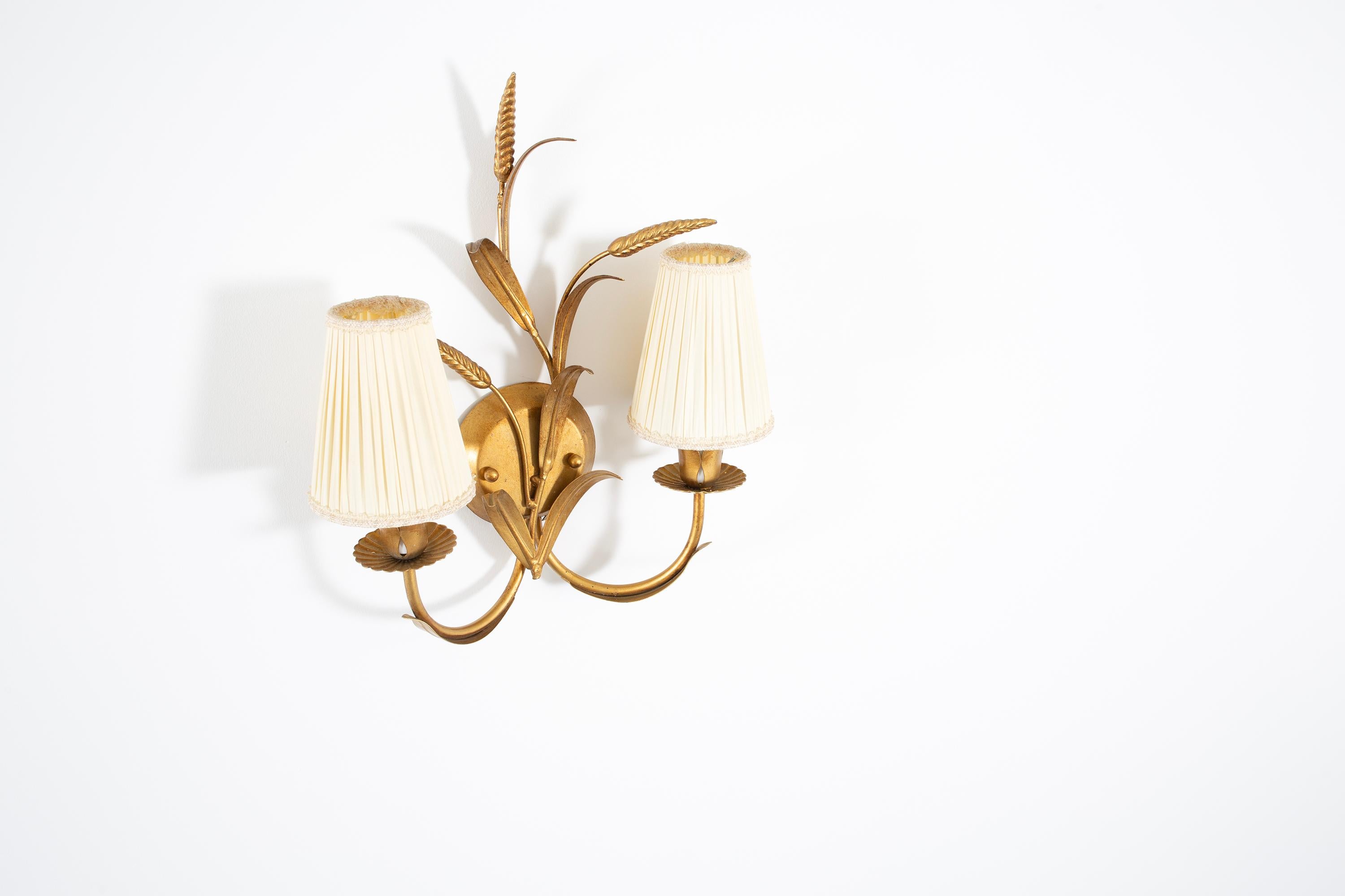 Hans Kögl Regency Gilt Metal Wall Light, Maison Jansen Dorado en venta