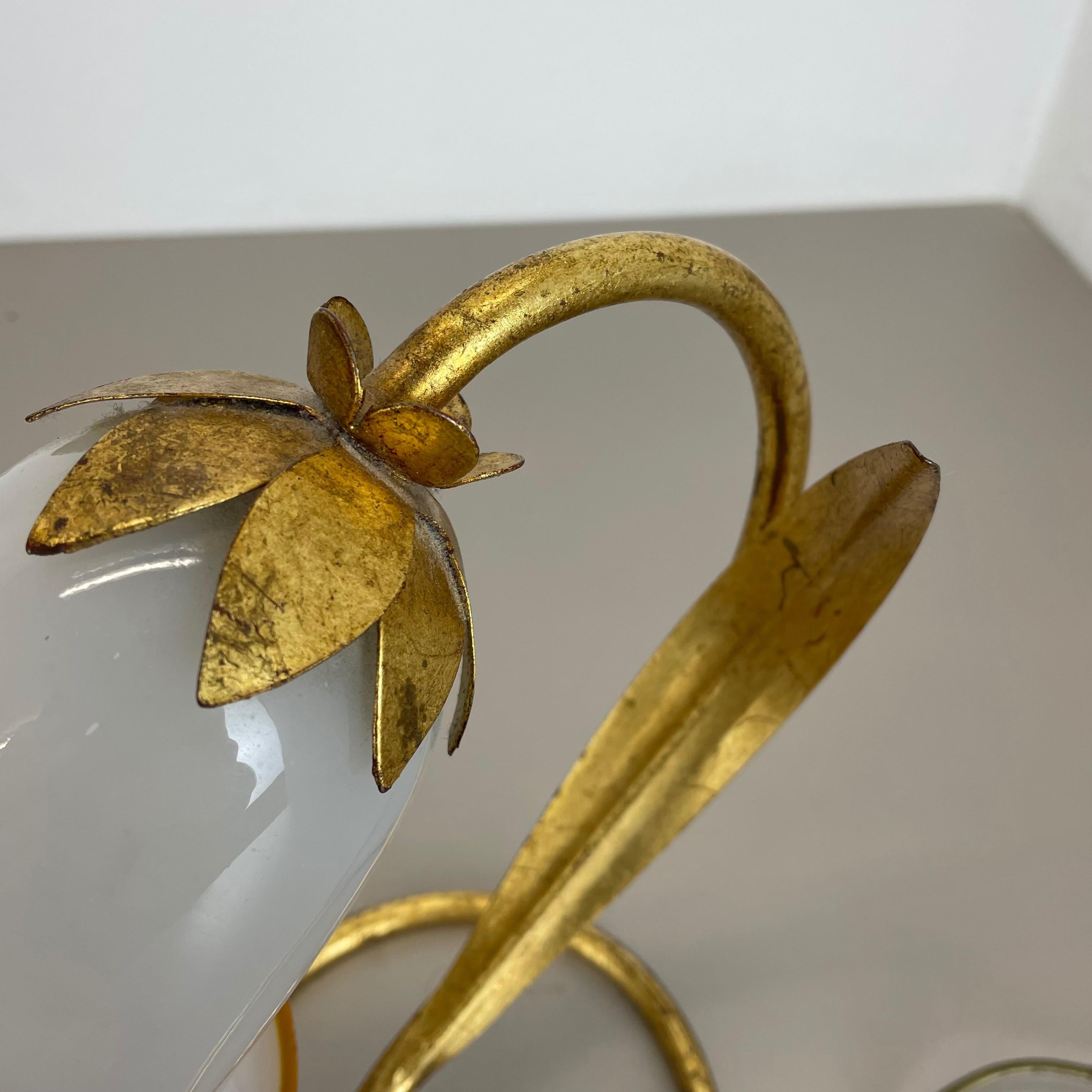 Goldene florentinische Murano-Tischleuchten im Stil von Hans Kogl, Italien, 1970er Jahre  im Angebot 4