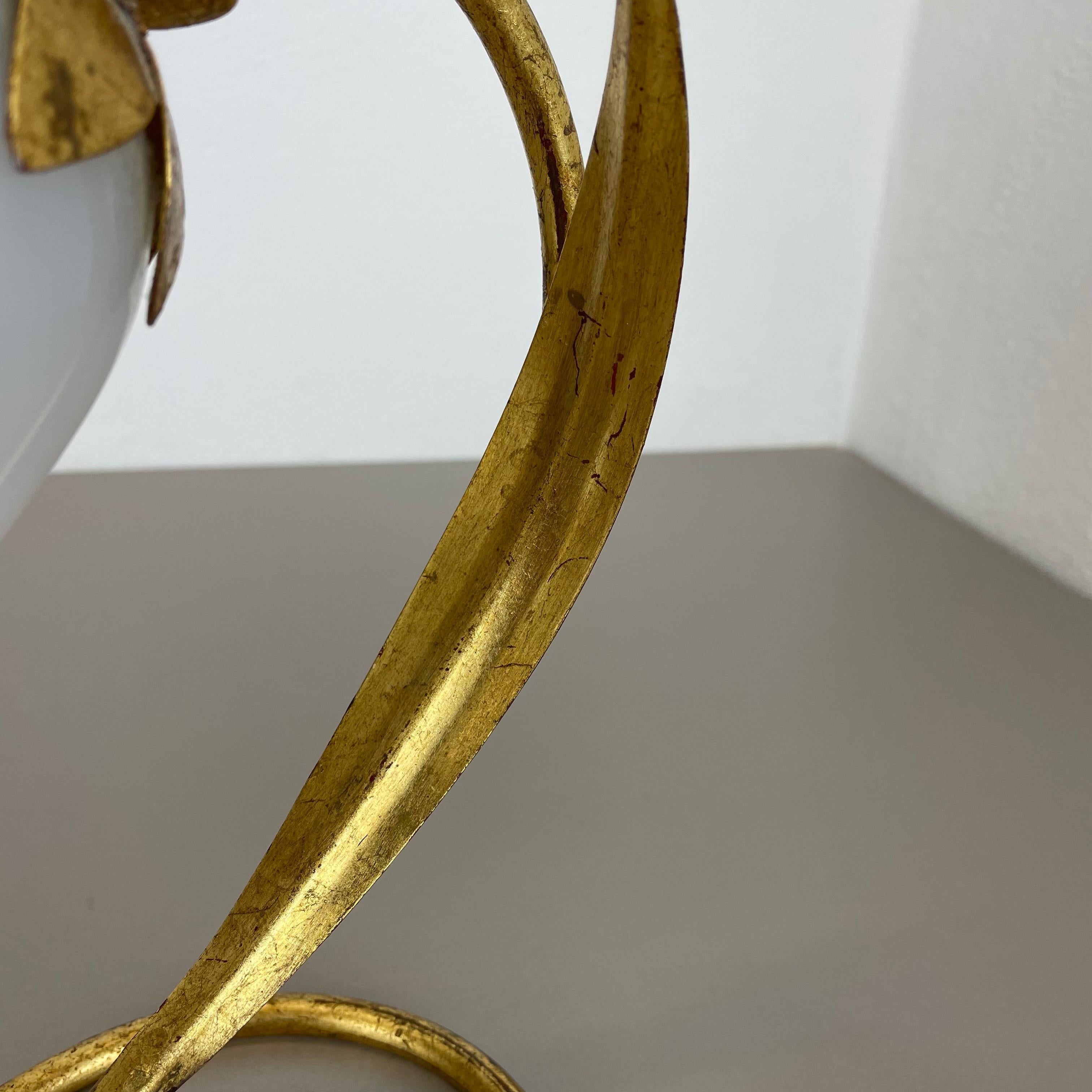 Hans Kogl Style Golden Florentiner Murano Table Light Sconces, Italy, 1970s For Sale 10