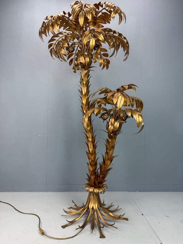 Mid-Century Modern Hans Kögl lampadaire à deux troncs Palmier 1970's Allemagne en vente