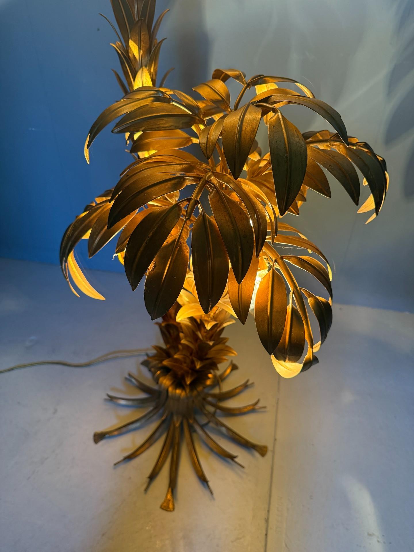 Allemand Hans Kögl lampadaire à deux troncs Palmier 1970's Allemagne en vente